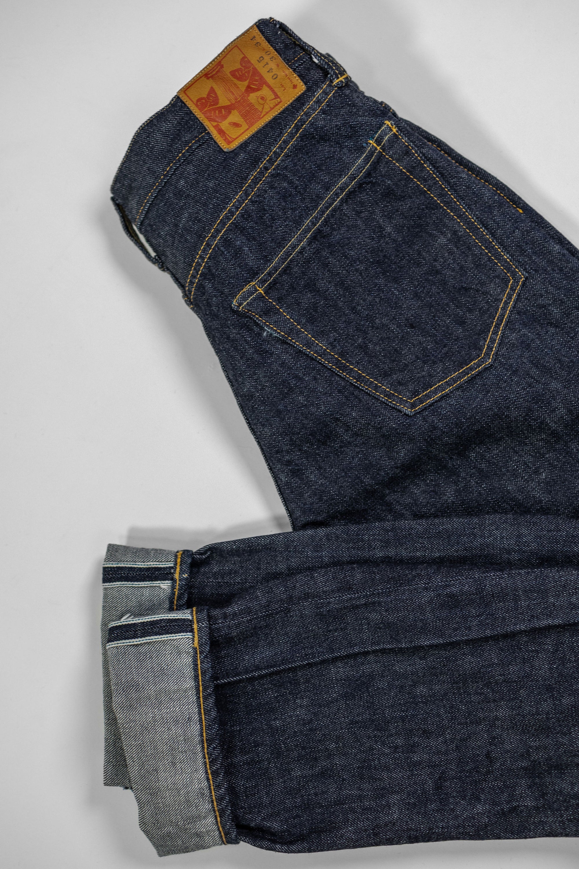 Omoto Denim 0415 13.5oz Denim Straight Fit - Indigo One-Washed