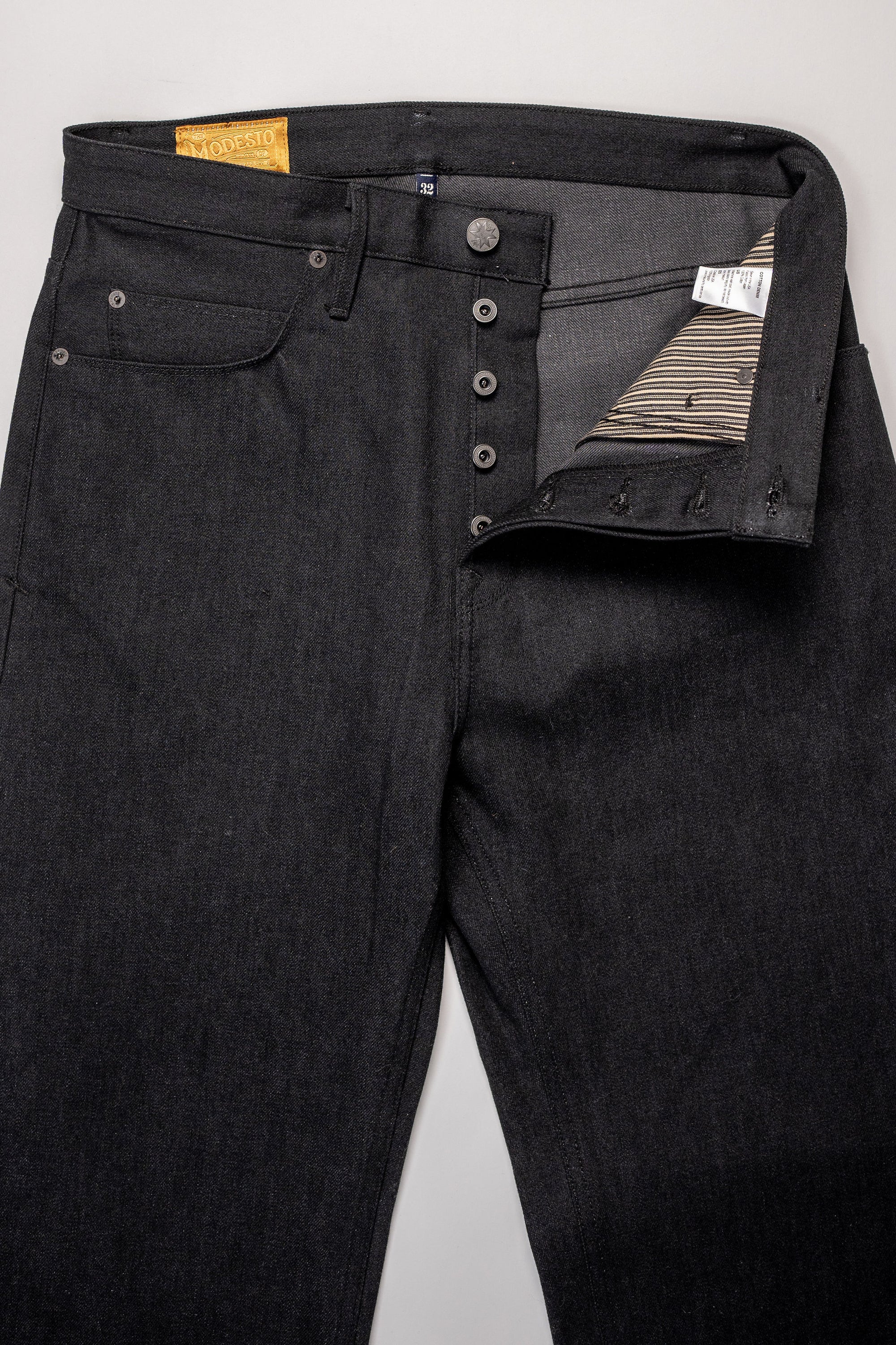 Freenote Cloth Modesto - 14oz Black Grey Denim