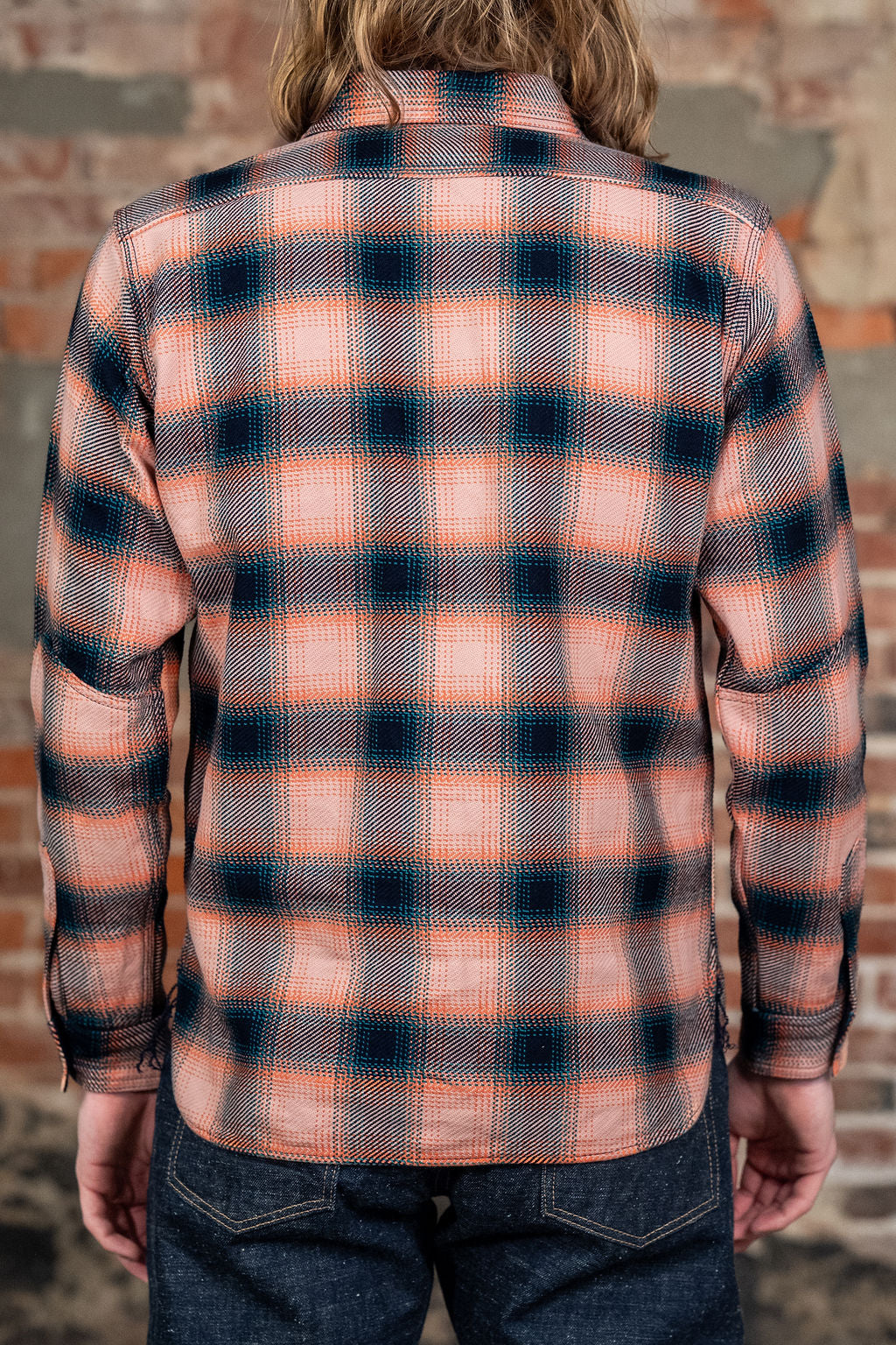 Samurai SIN25-01W Heavy Indigo Flannel - Pink