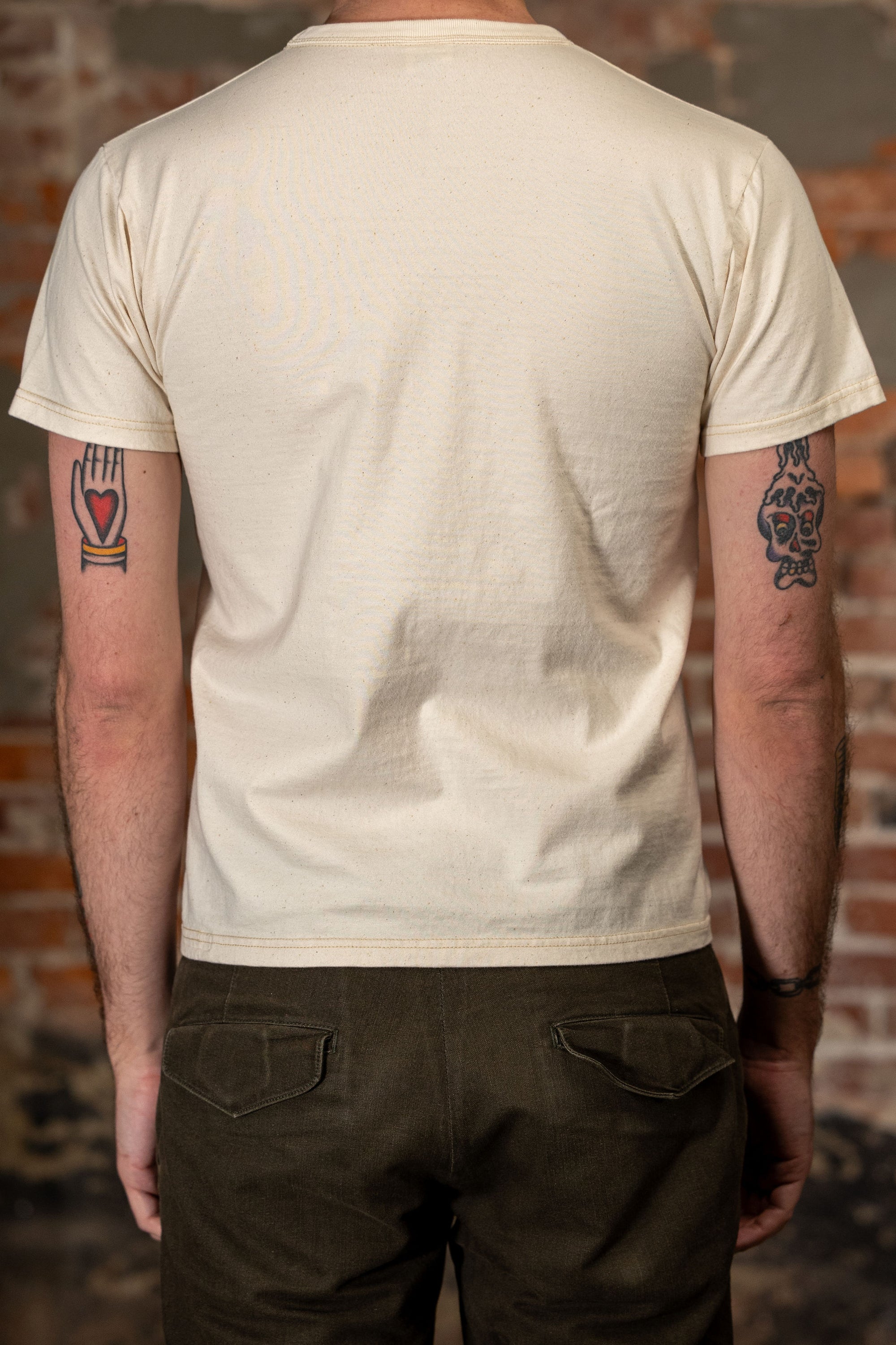 The Flat Head THC Plain T-Shirt - Natural