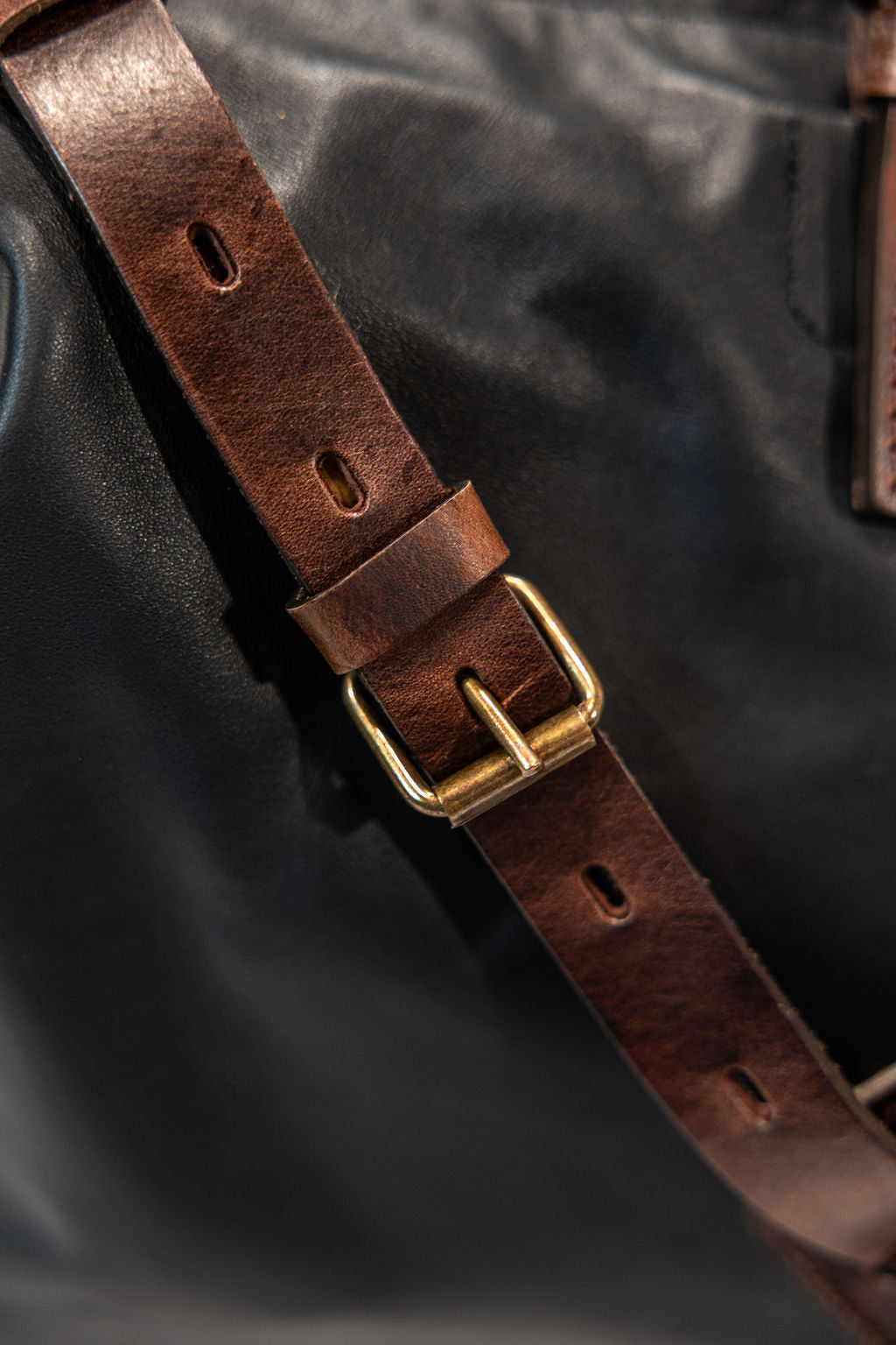 Bleu de Chauffe Hobo Travel Bag - Dark Brown