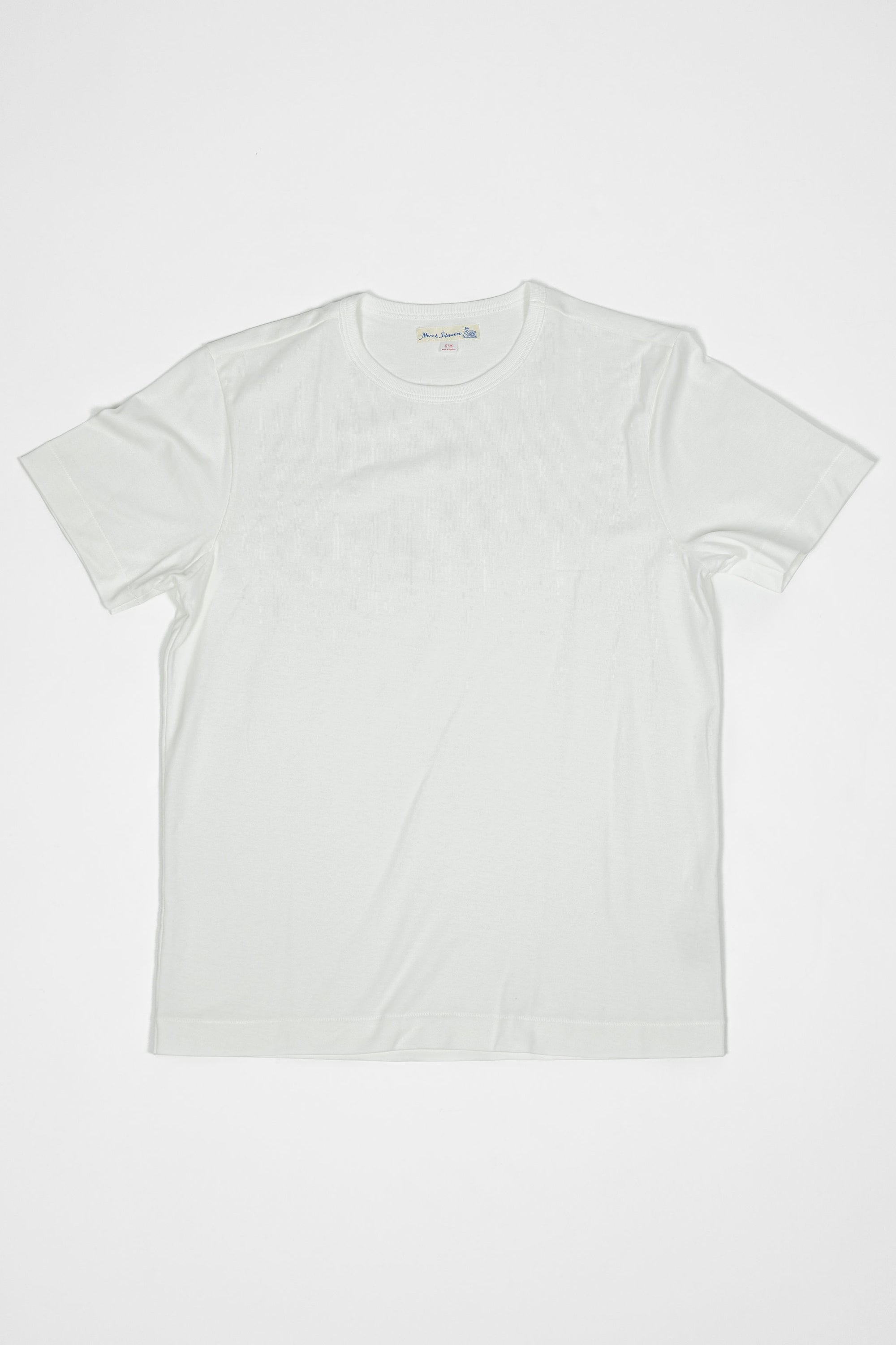 Merz b. Schwanen 2M15 Vintage Machine Refined Classic Fit T-Shirt - White