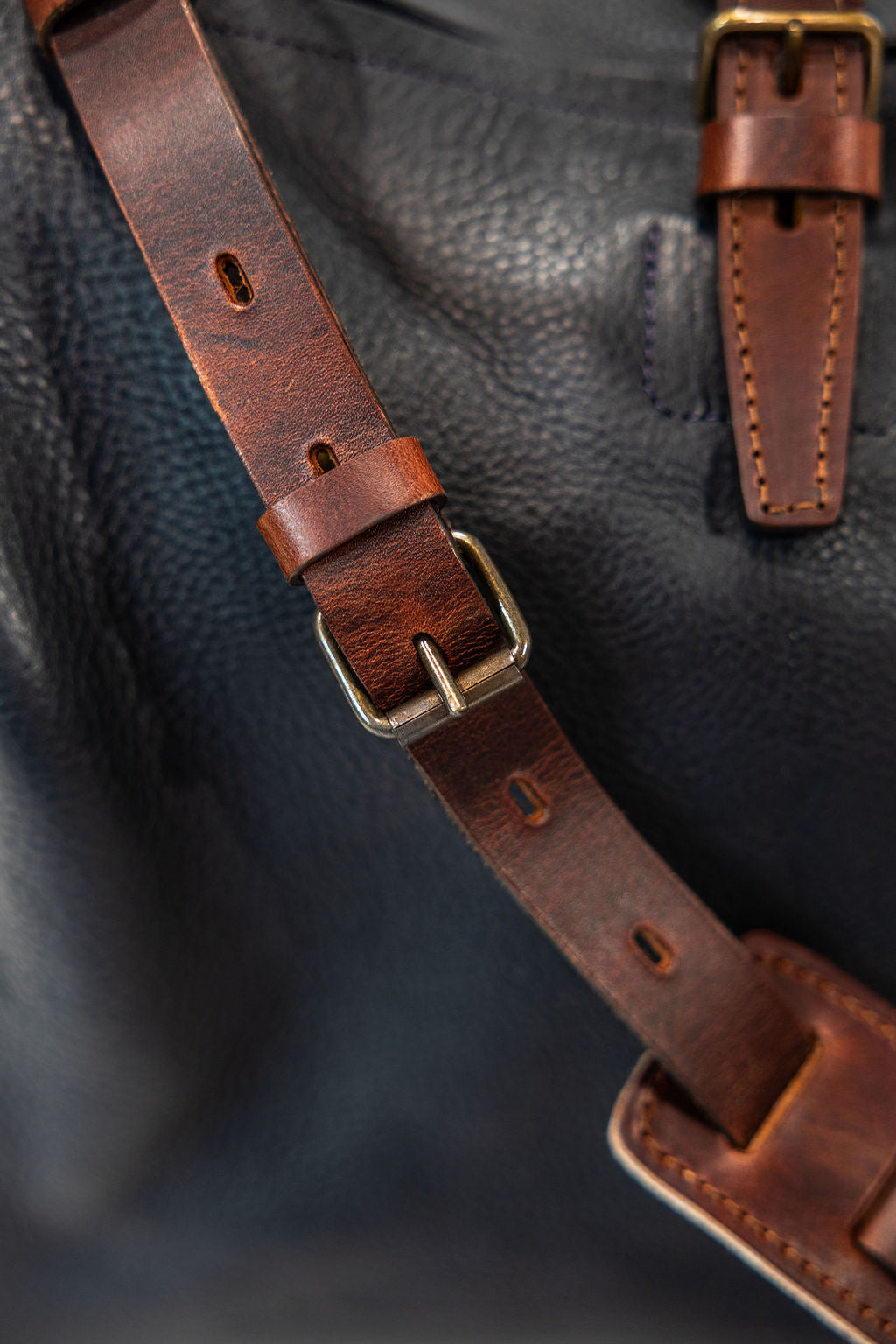 Bleu de Chauffe Hobo Travel Bag - Dark Brown