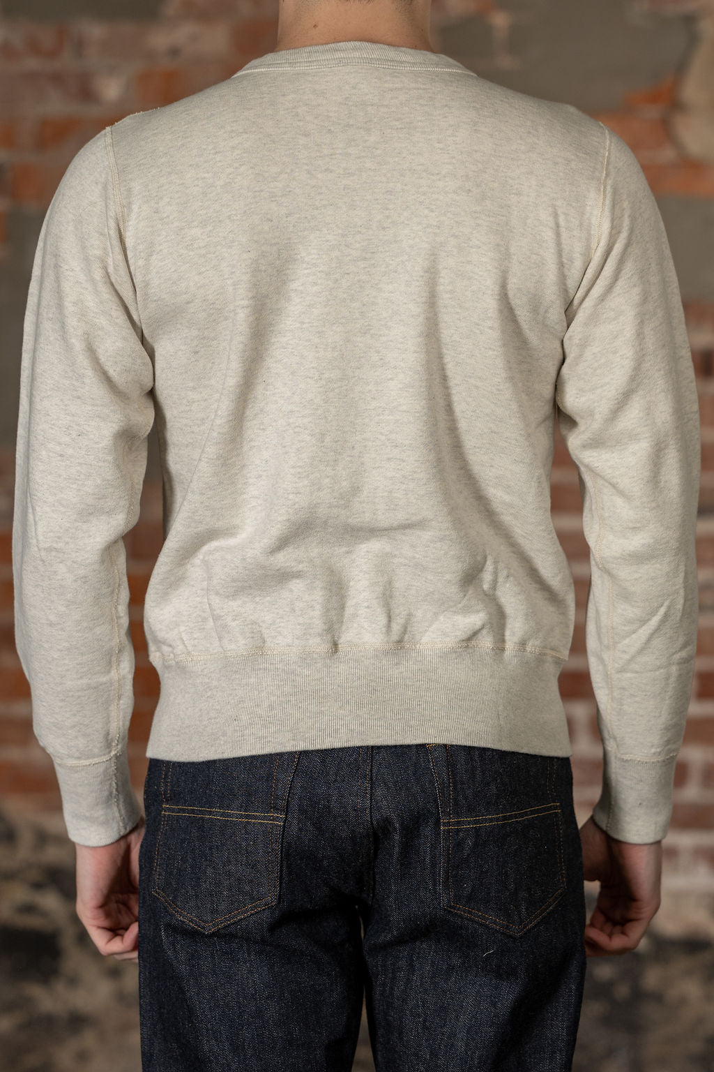 Buzz Rickson's BR65622 Set-in Crew Neck Sweatshirt - Oatmeal