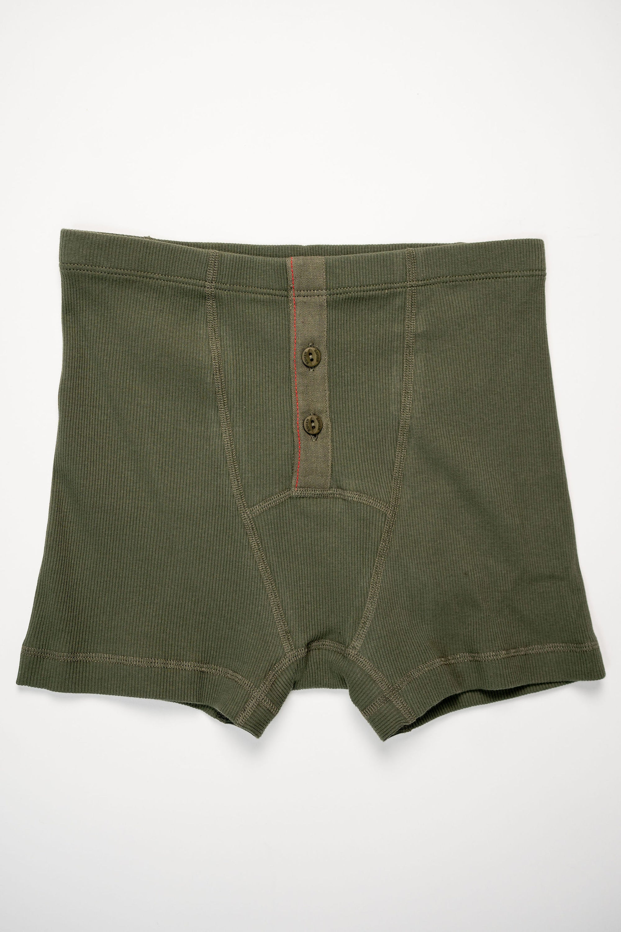 Hemen Biarritz Ribbed Boxer Brief - Forest Green