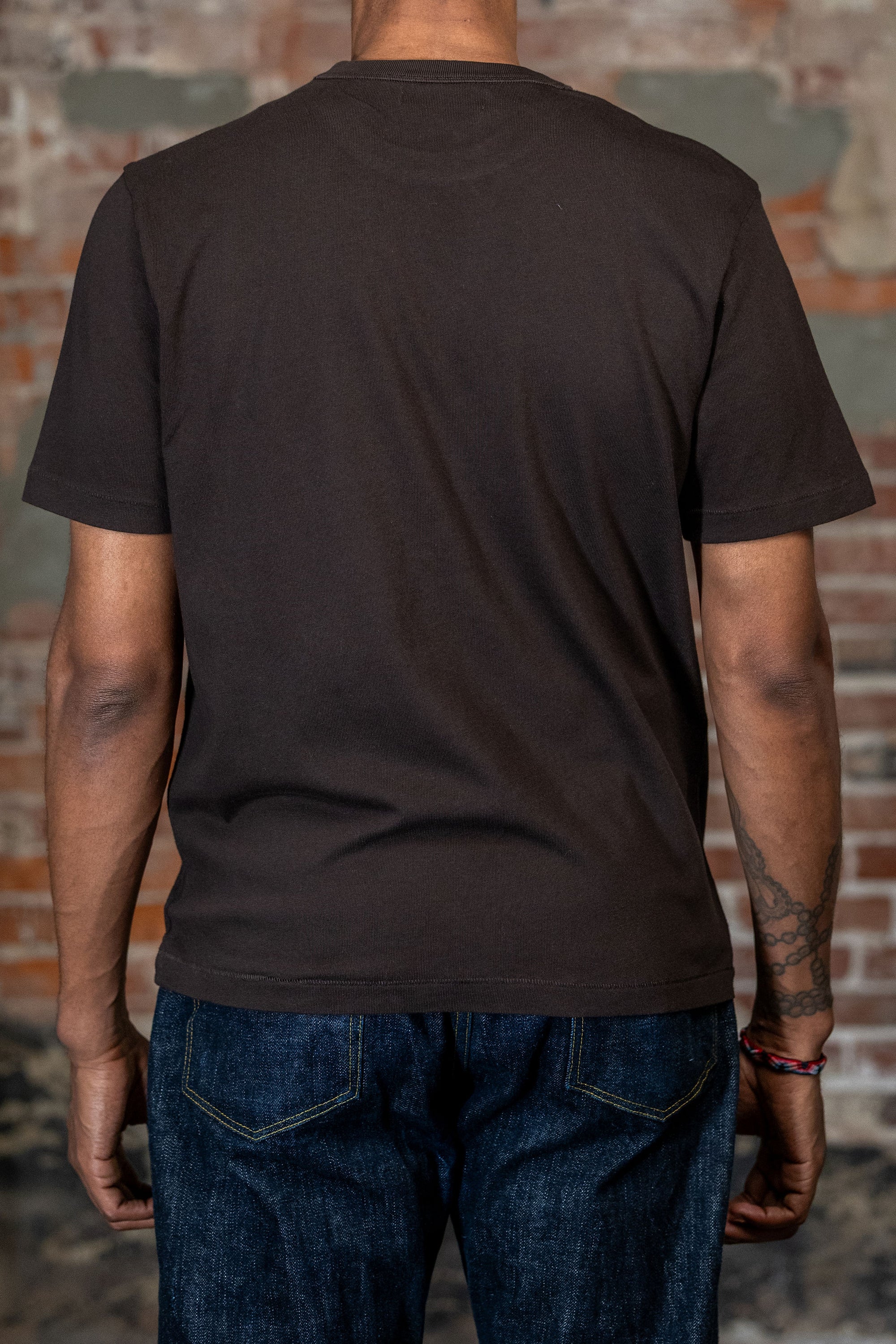 Merz b. Schwanen TEE03 Authentic Jersey Cotton T-Shirt - Espresso