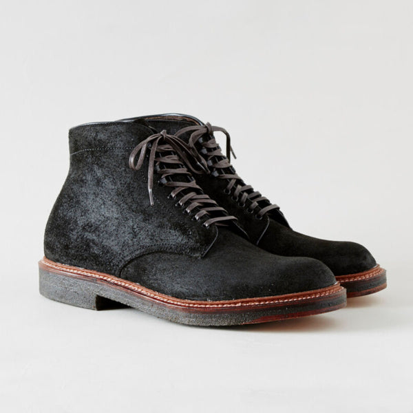 オールデン CHAMOIS 6\" PLAIN TOE BOOT Alden x O & D Plain Toe Boot in Oiled Earth Reverse Chamois