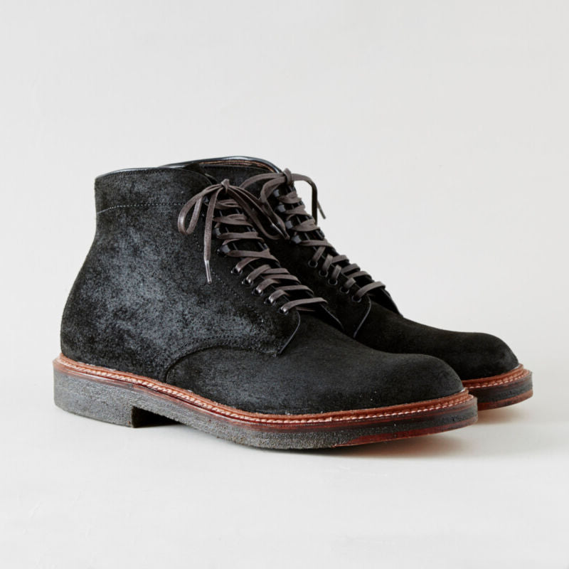 (Pre-Order FW25) Alden 86065H Plain Toe Boot - Earth Chamois Reverse