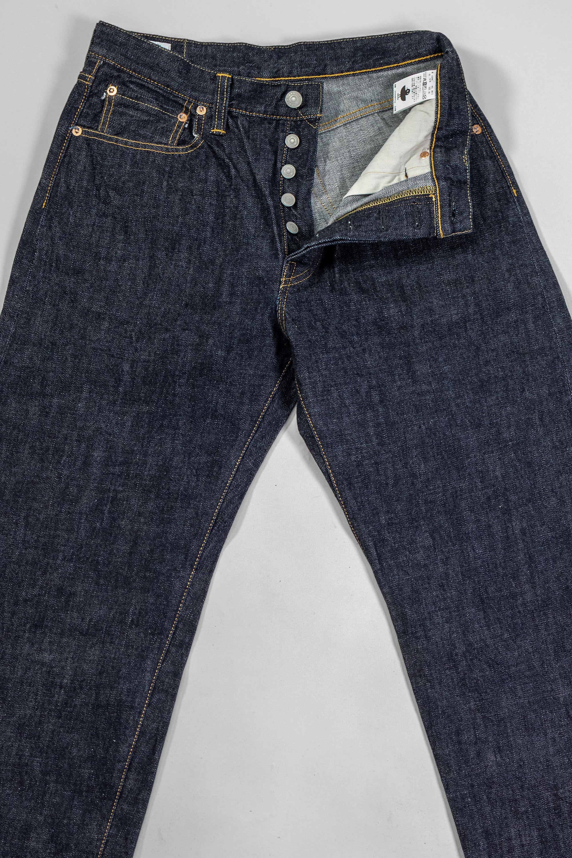 Omoto Denim 0615 13.5oz Denim Relaxed Fit - Indigo One-Washed