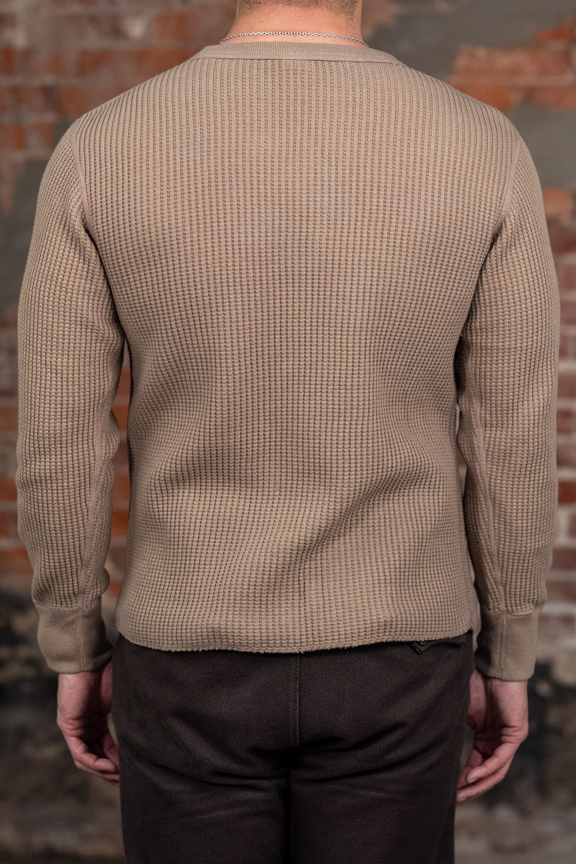 UES Big Waffle T-Shirt - Beige