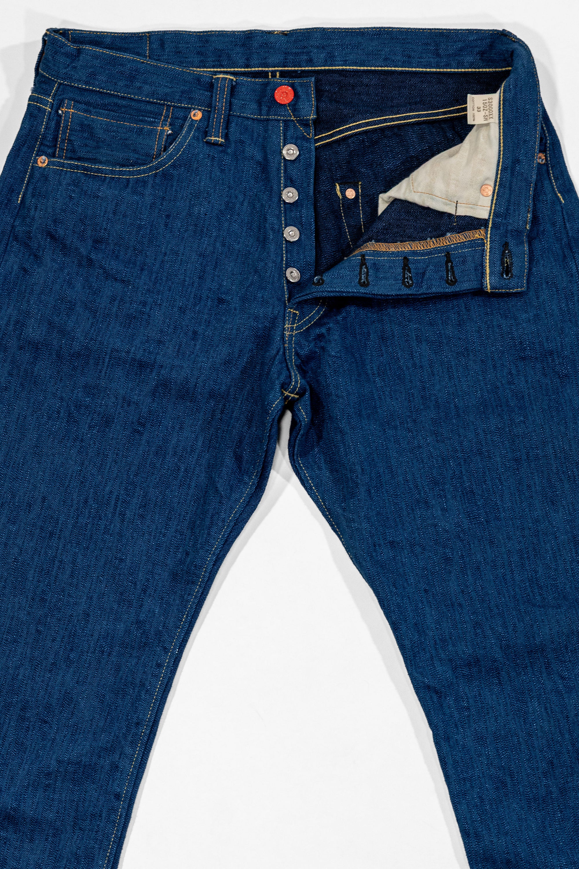 Samurai S3000XX15oz-SH Wide Straight Model - 15oz Seigaiha Denim