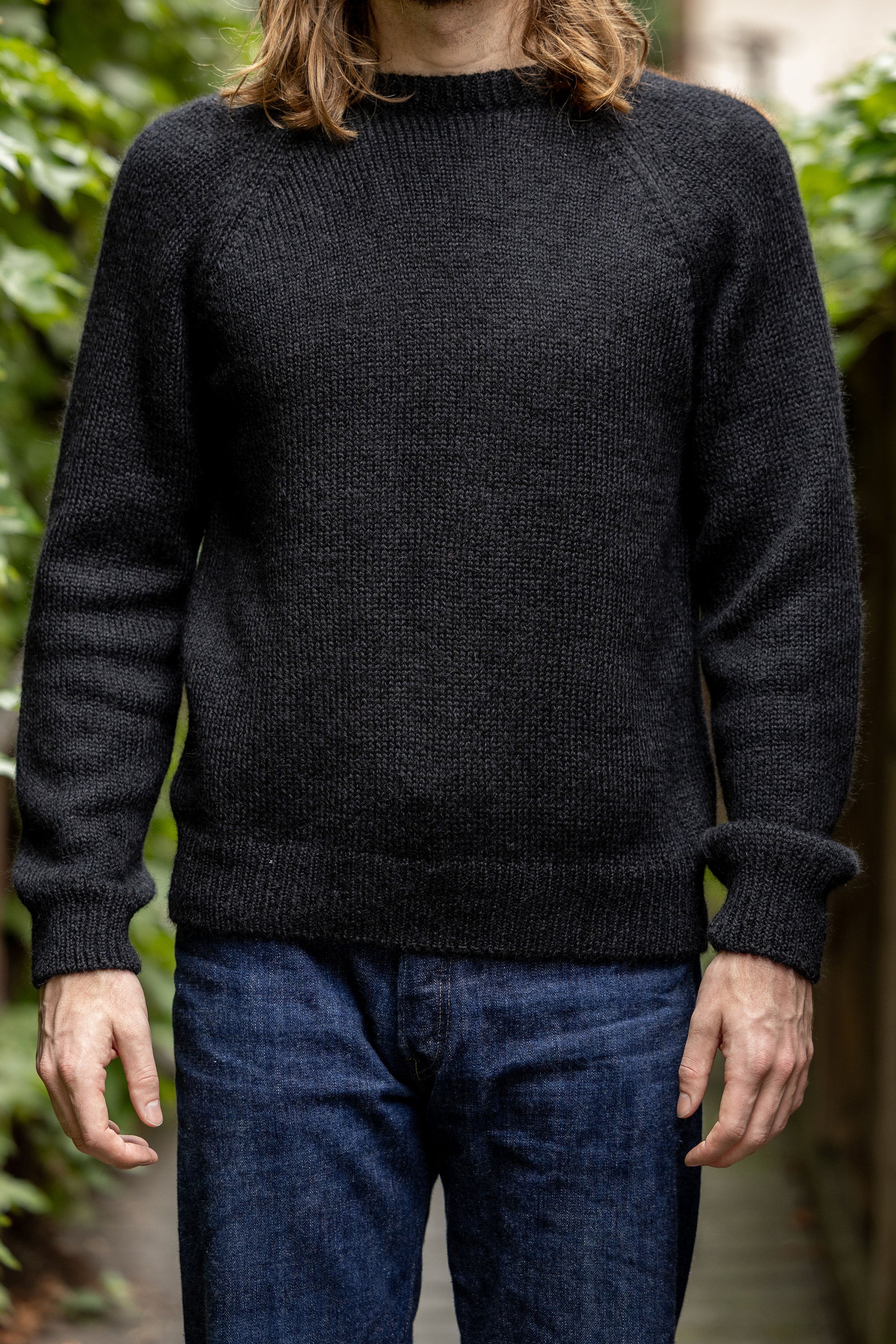 Knickerbocker Bud Alpaca Sweater - Black