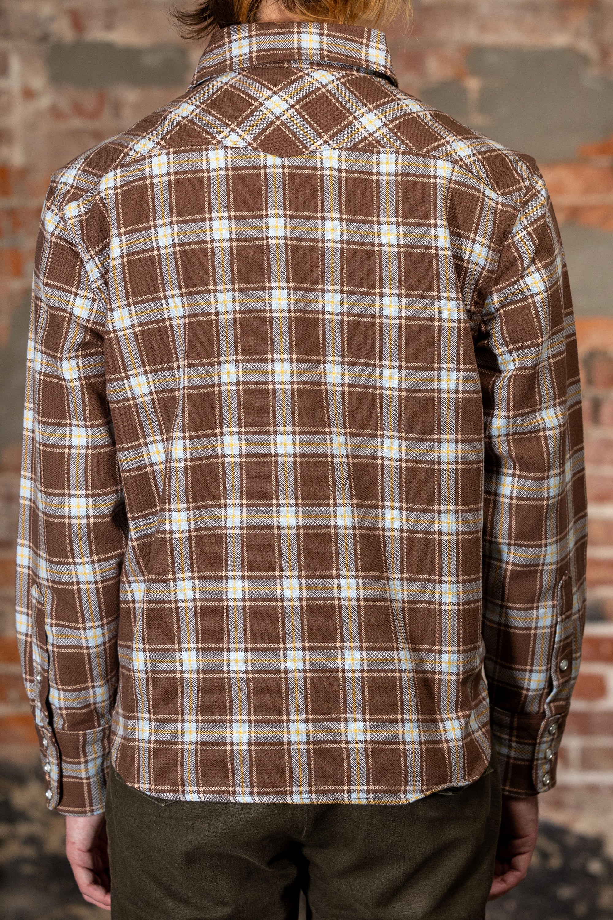 Freenote Cloth Western Scout - Brown Plaid