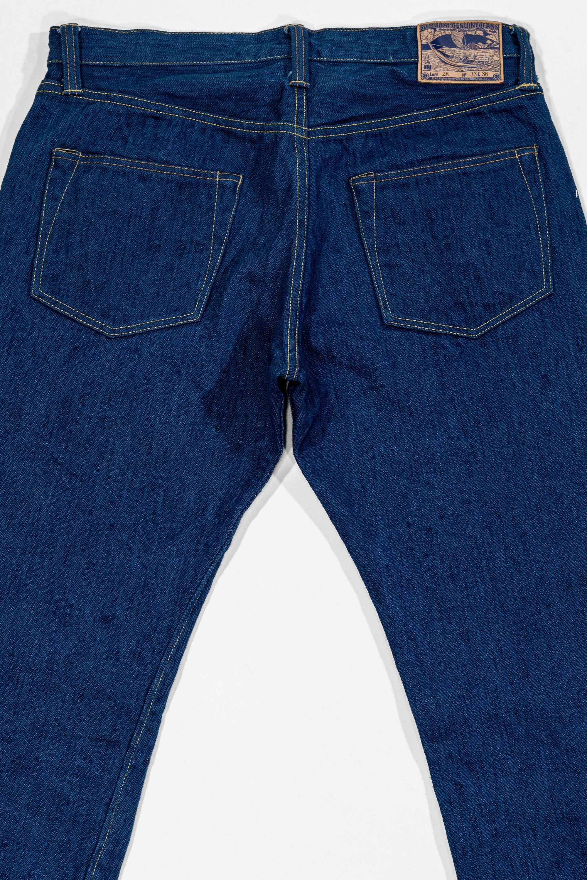 Samurai S3000XX15oz-SH Wide Straight Model - 15oz Seigaiha Denim