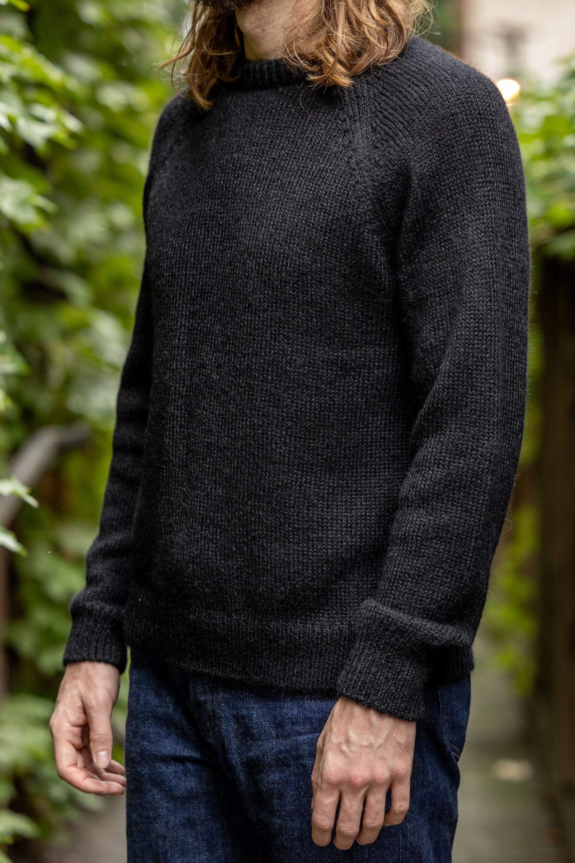 Knickerbocker Bud Alpaca Sweater - Black