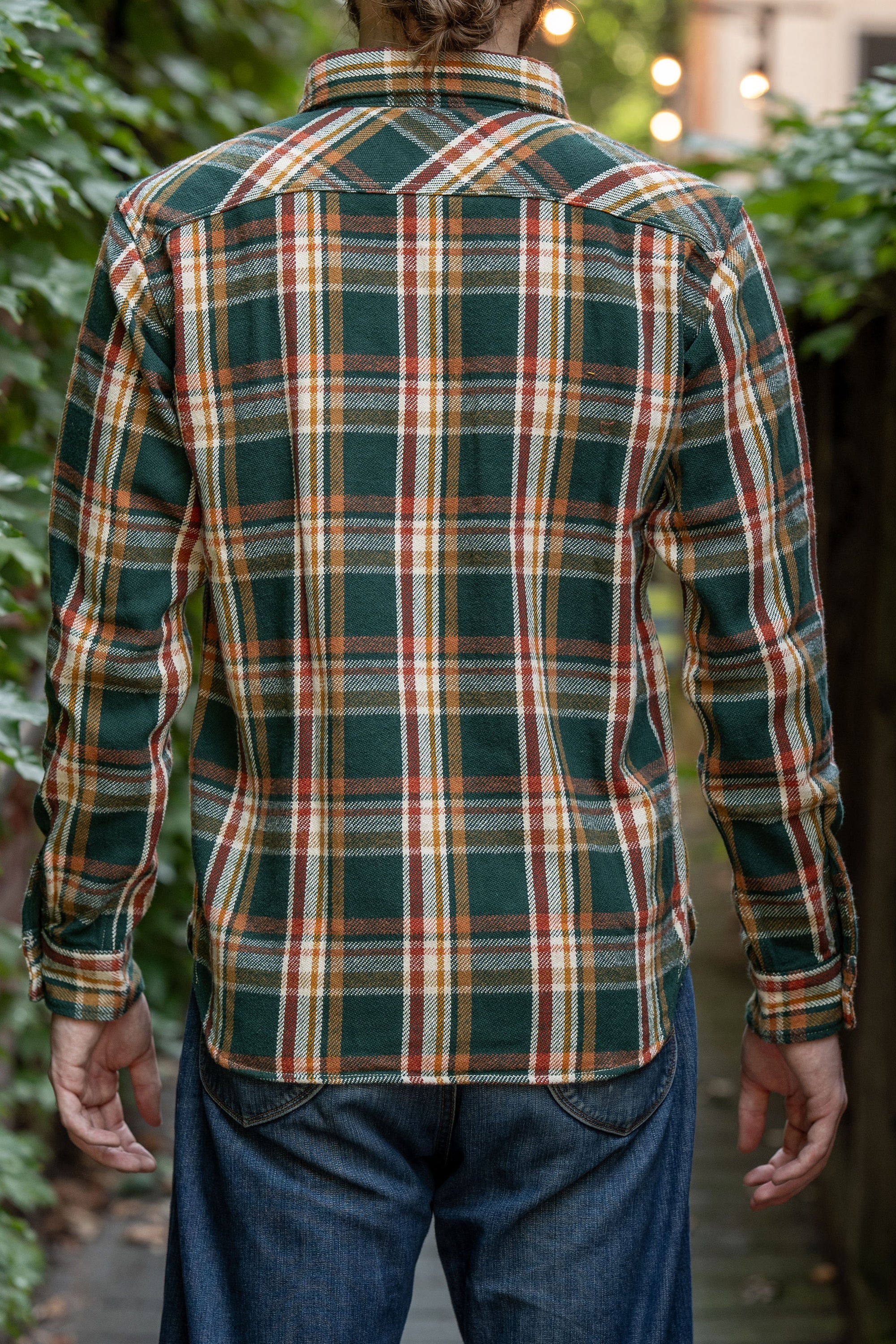 UES 502553 Heavy Flannel Shirts - Green