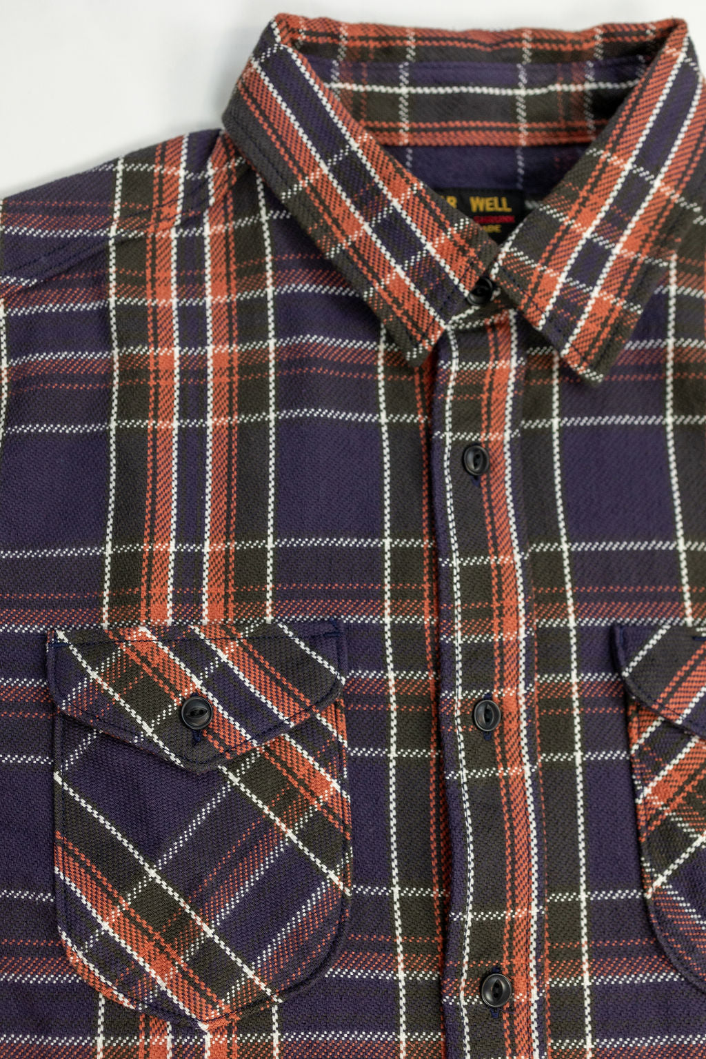 UES 502352 Heavy Flannel Shirt - Purple