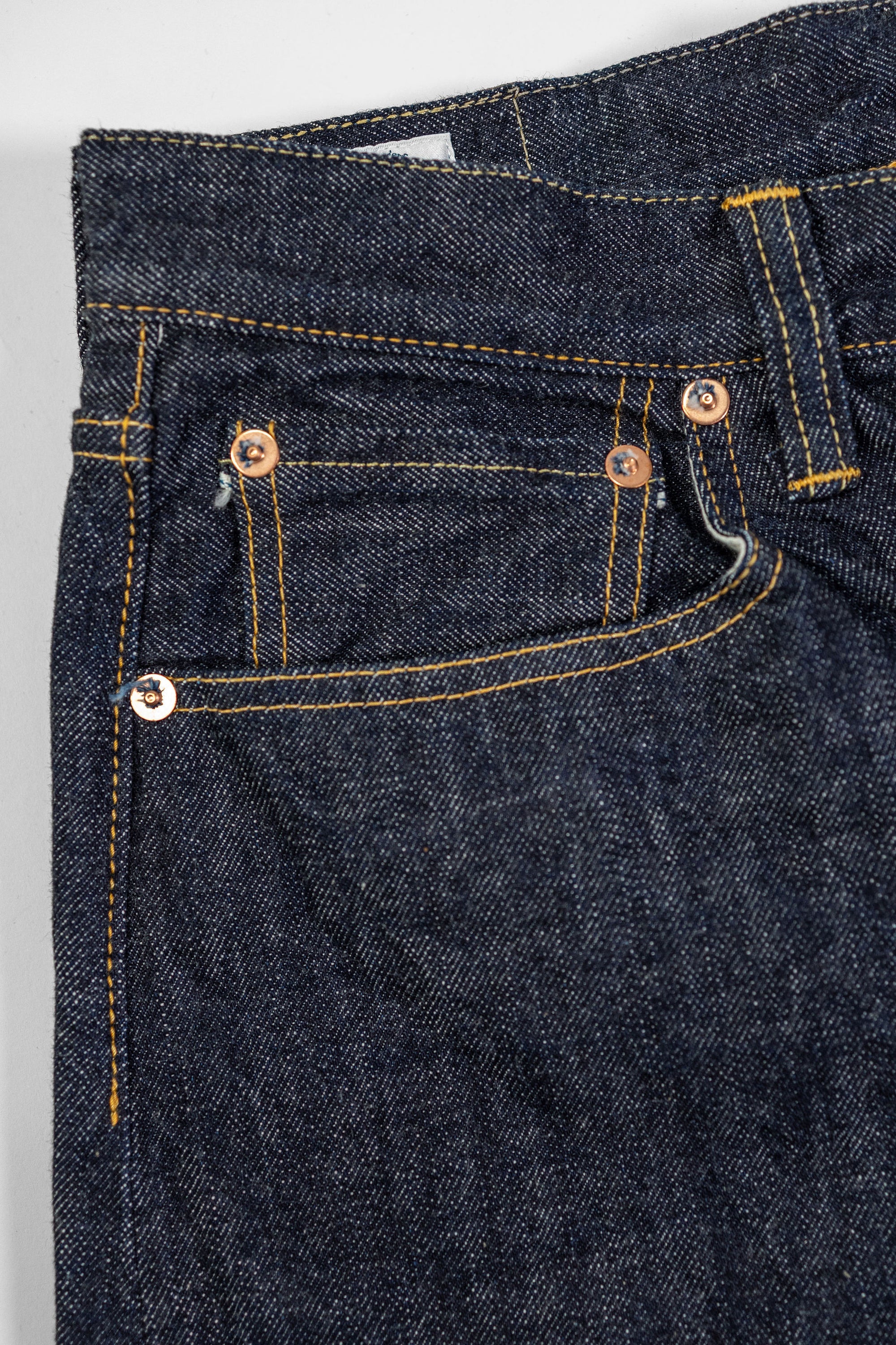 Omoto Denim 0615 13.5oz Denim Relaxed Fit - Indigo One-Washed