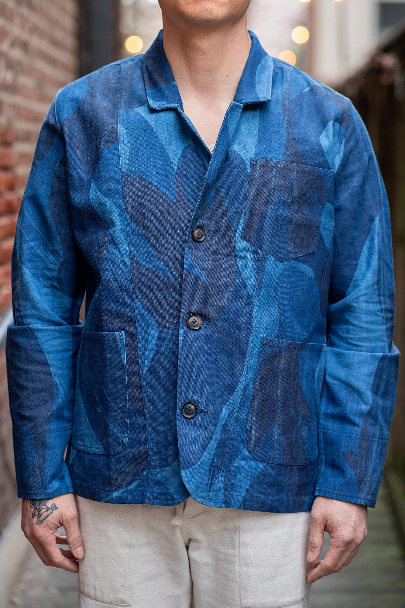 Paintbrush Jacket Indi + Ash Study Jacket - Organic Cotton Canvas Paintbrush Camo ...