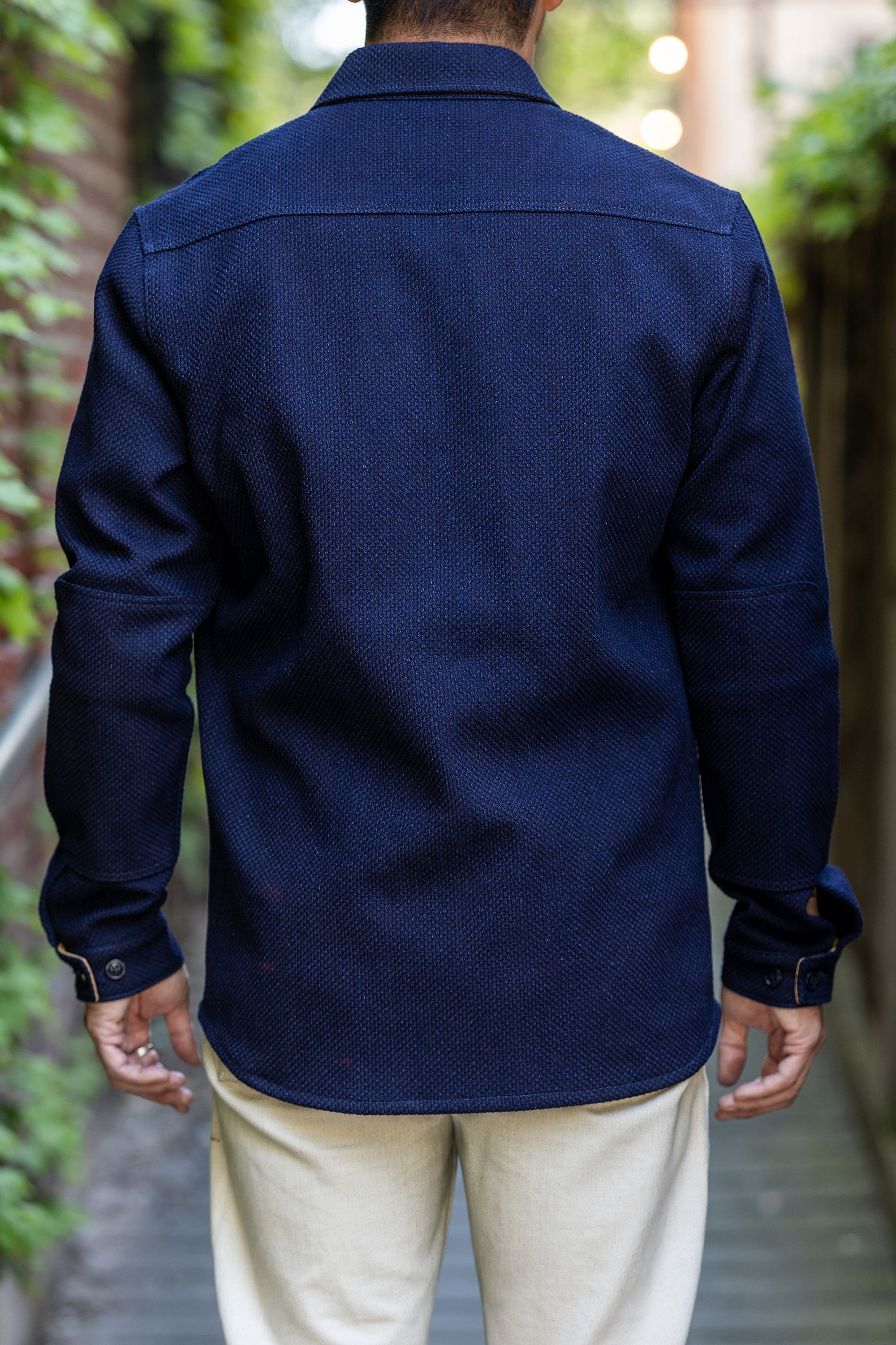 Dehen 1920 Crissman Overshirt - Sashiko Cotton Indigo