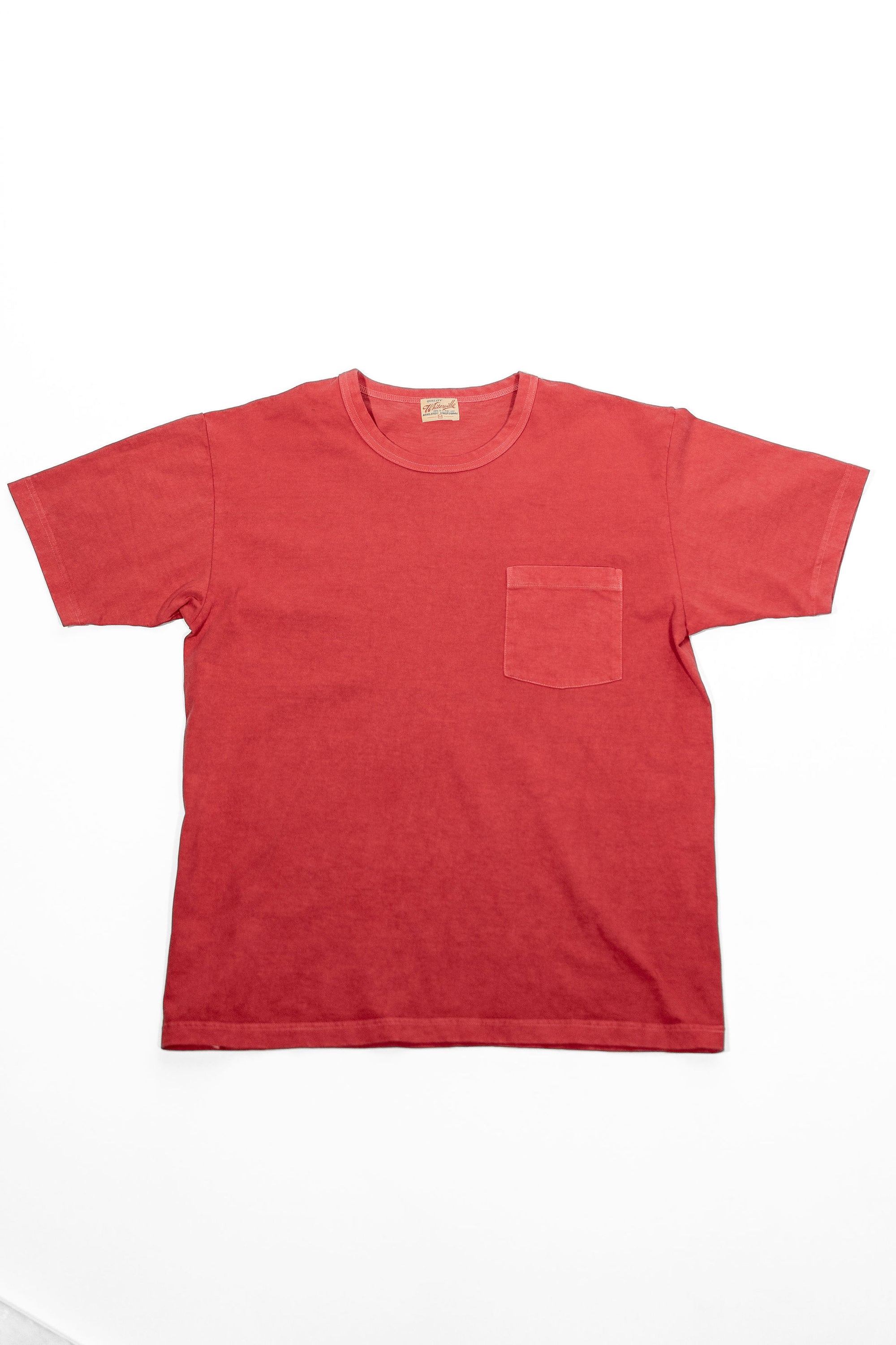 Whitesville WV79531 Pigment Dye Pocket T-Shirt - Red
