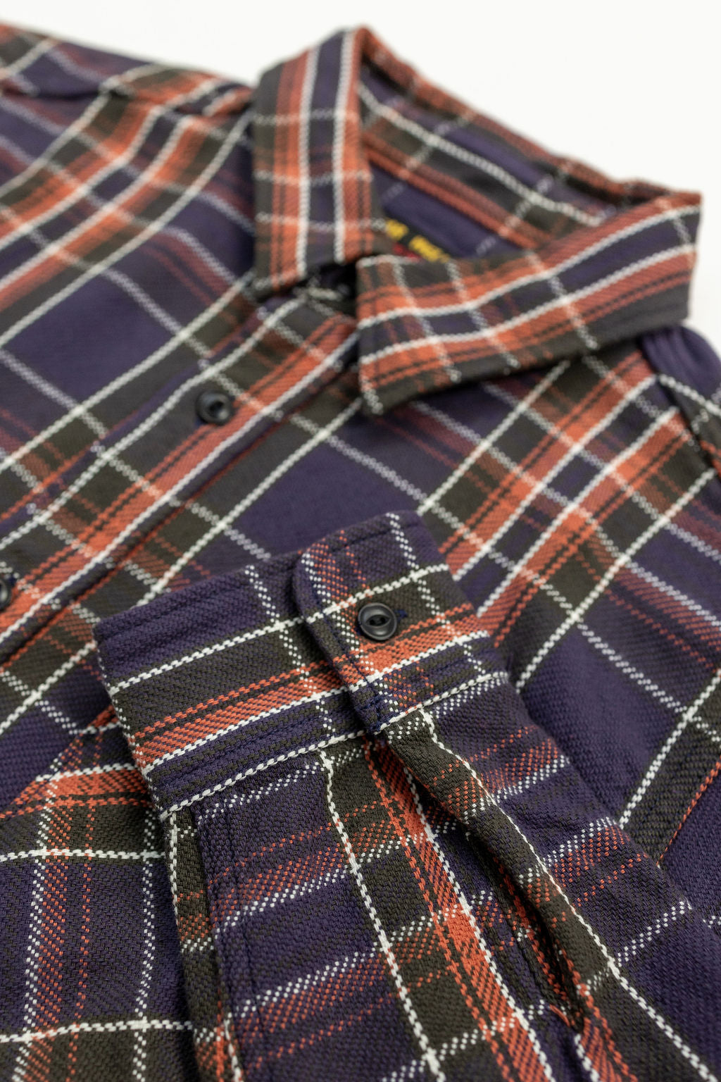 UES 502352 Heavy Flannel Shirt - Purple