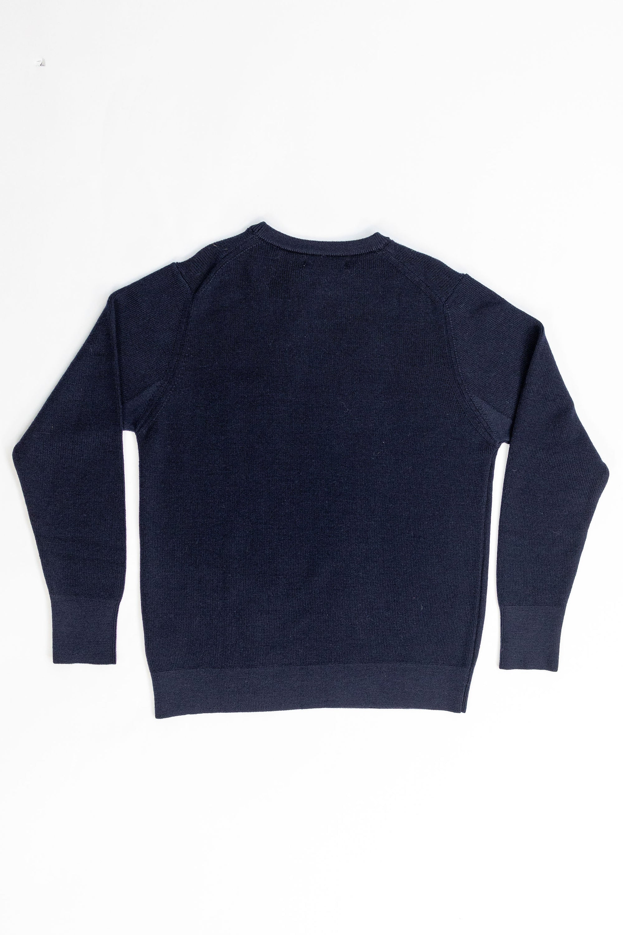 Merz b. Schwanen MWCC01 Pullover Merino Ribbed Structure - Dark Navy