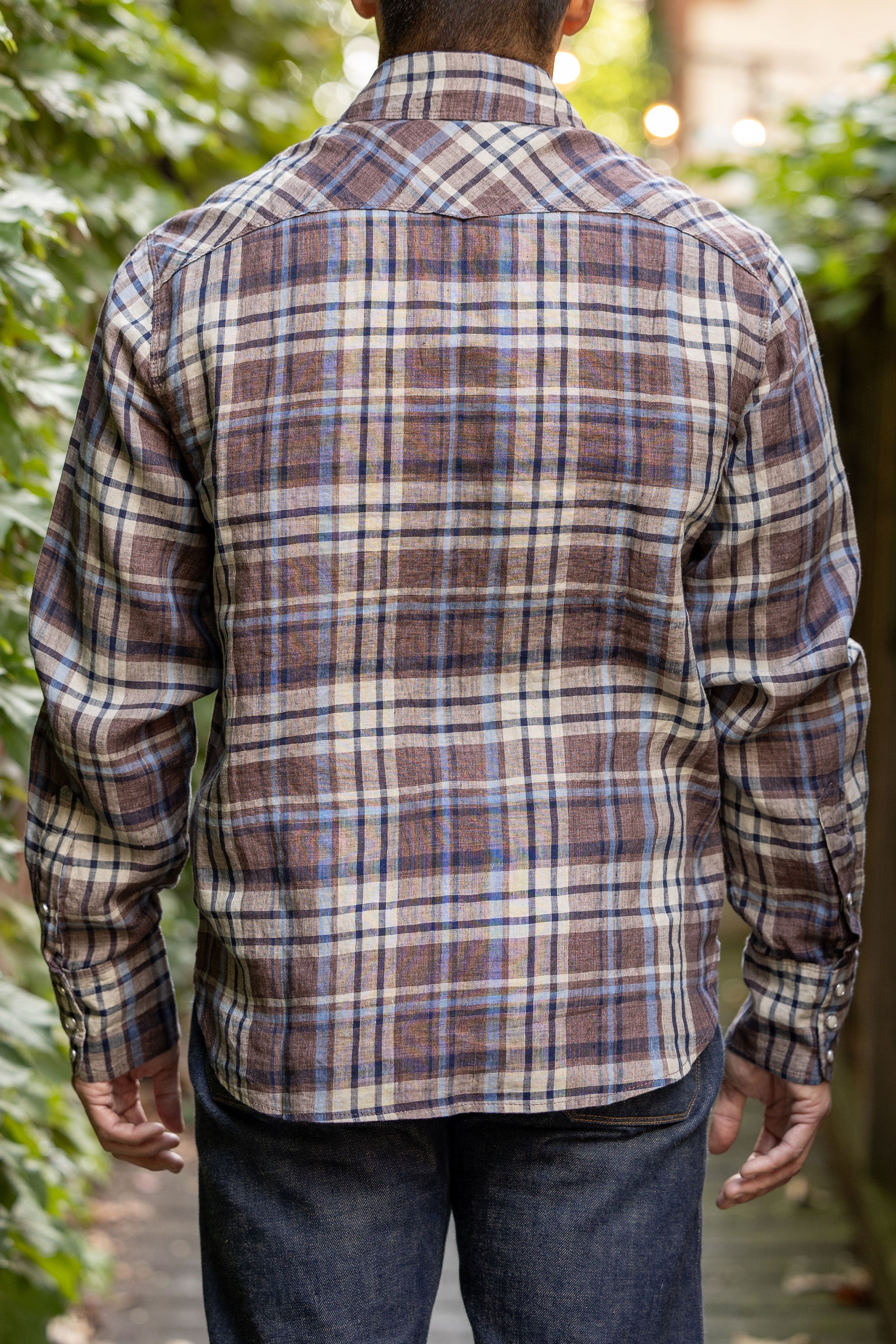Freenote Cloth Western Scout - Pheasant Brown Plaid