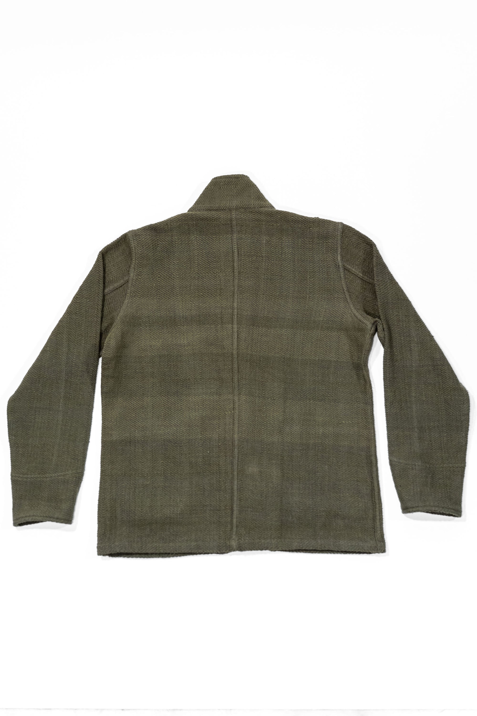 Indi + Ash Study Jacket - Forest Green/Smoke Handspun Herringbone