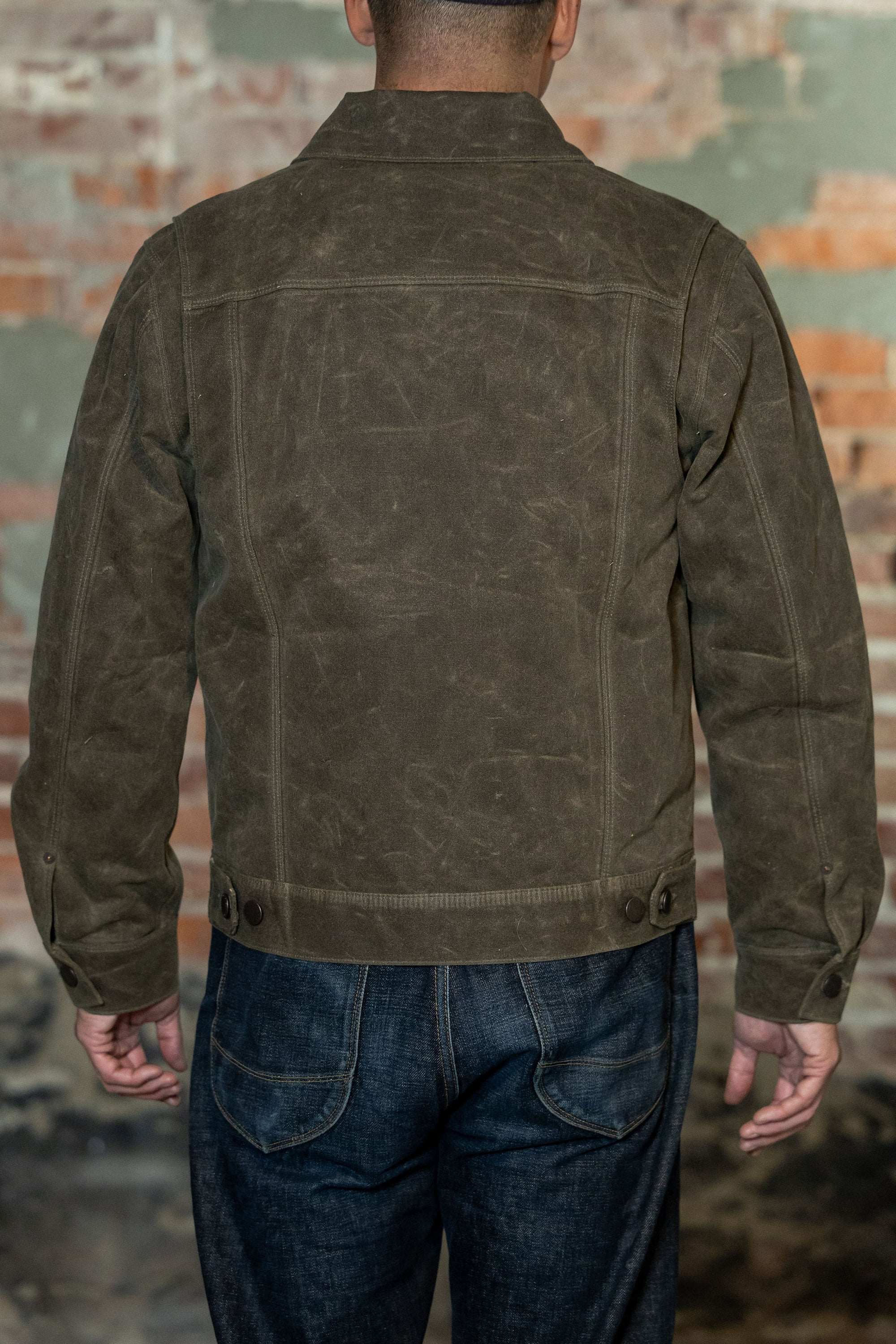 Freenote Cloth Heavy Waxed Riders Jacket - Tobacco Wool