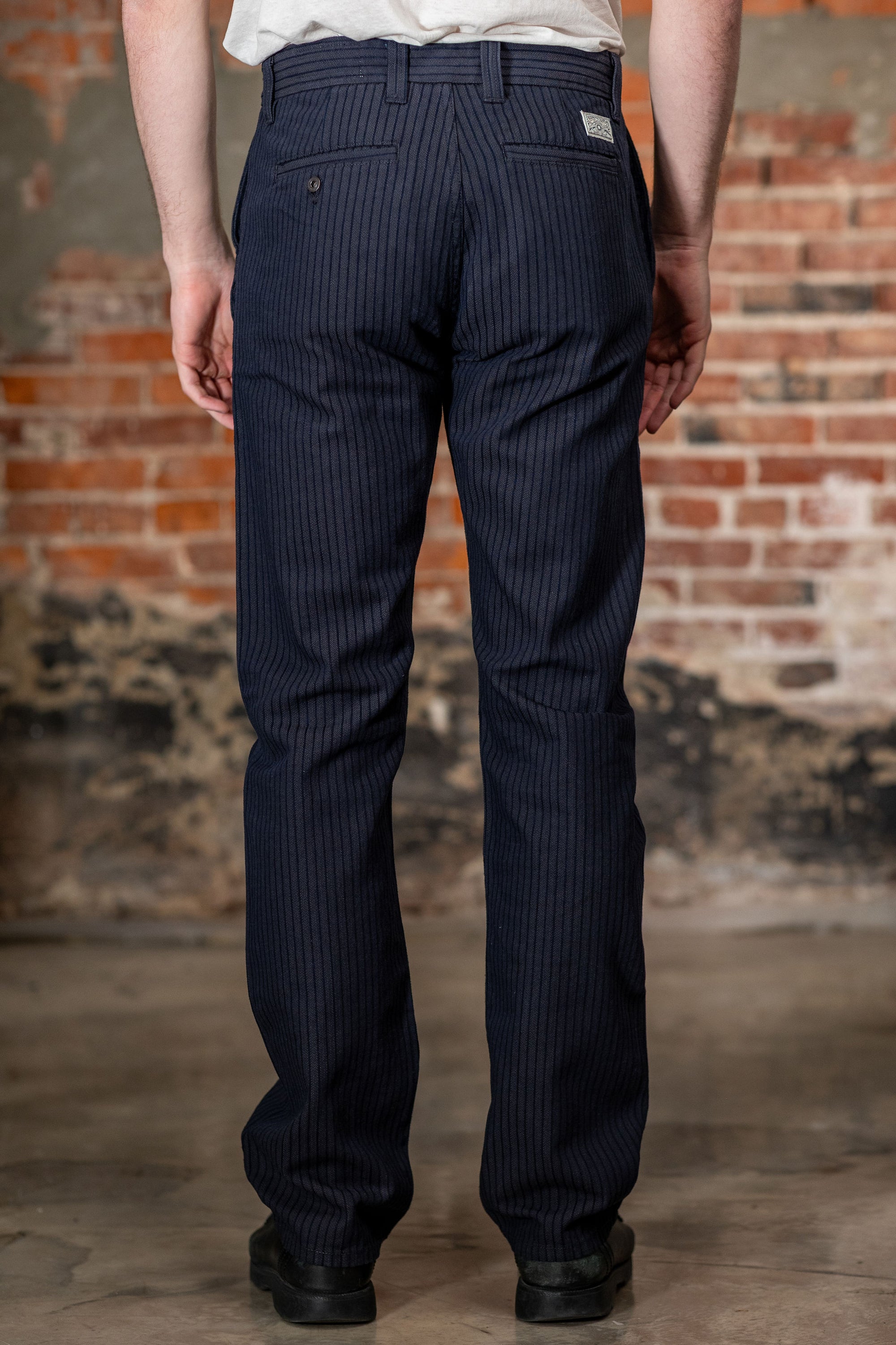 Freenote Cloth Deck Pant - Indigo Herringbone Dobby