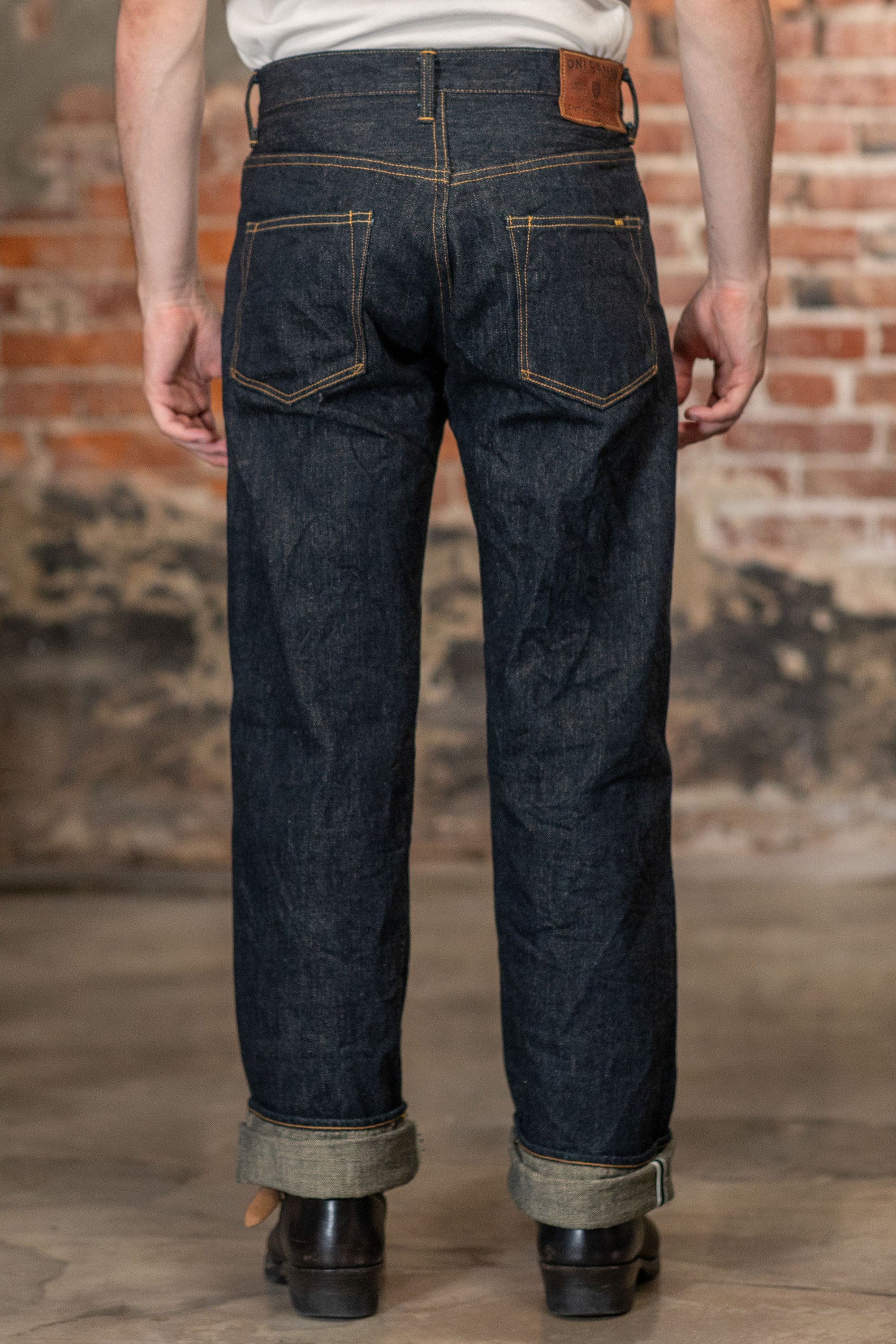 Oni Denim 200-GC15 - 15oz Wide Straight Green Cast Denim