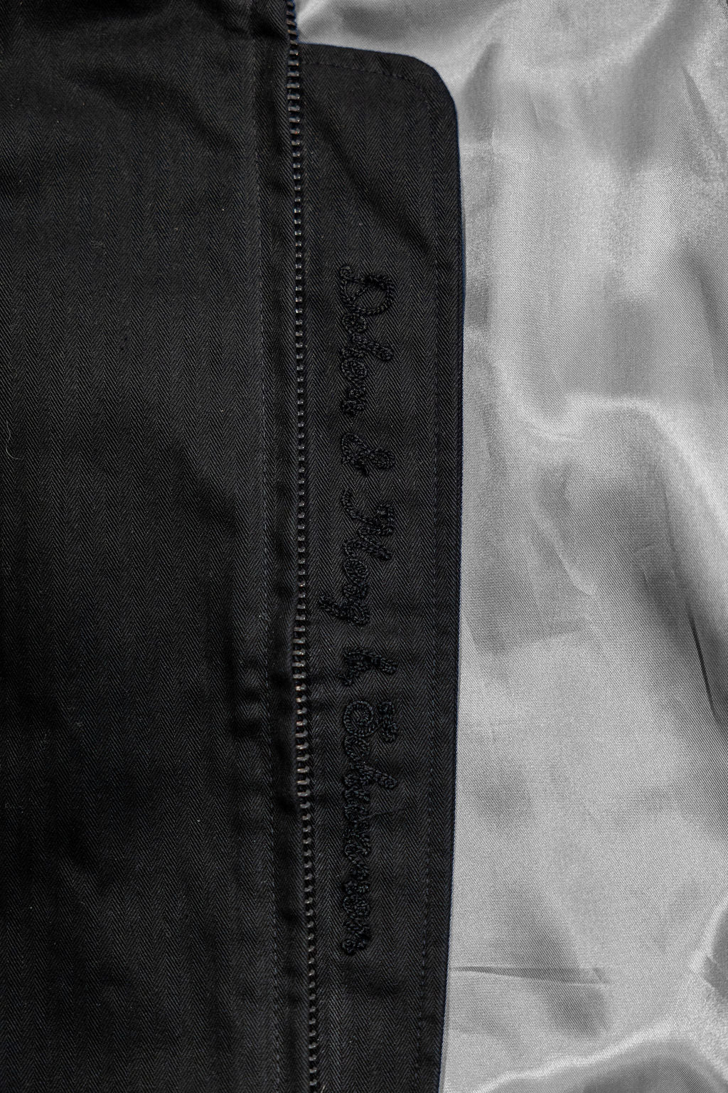 Dehen x Merz b. Schwanen Custom Pilot Jacket - Black Dry Wax Cotton