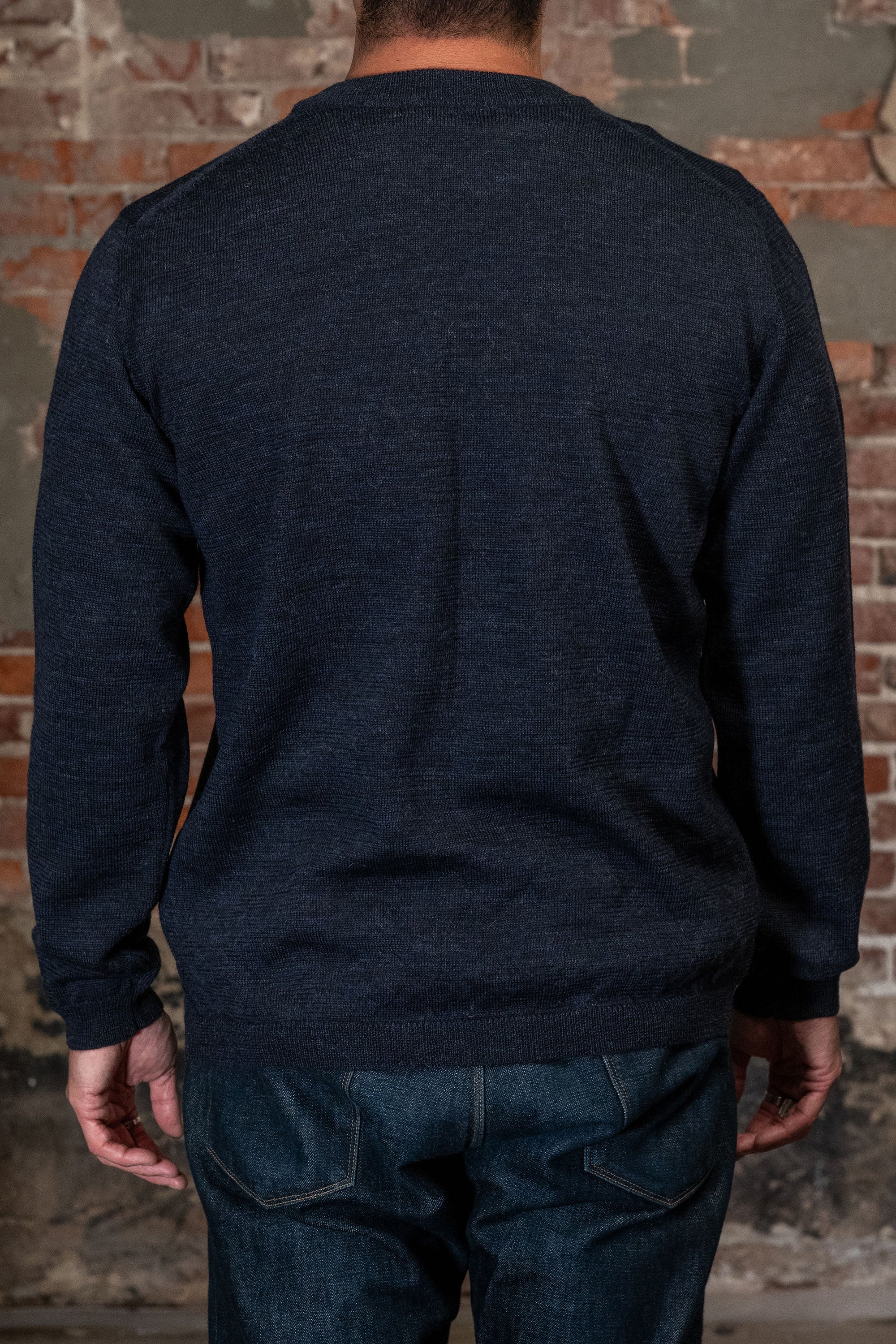 Hansen Garments Eske Crew Neck Sweater - Blue Melange