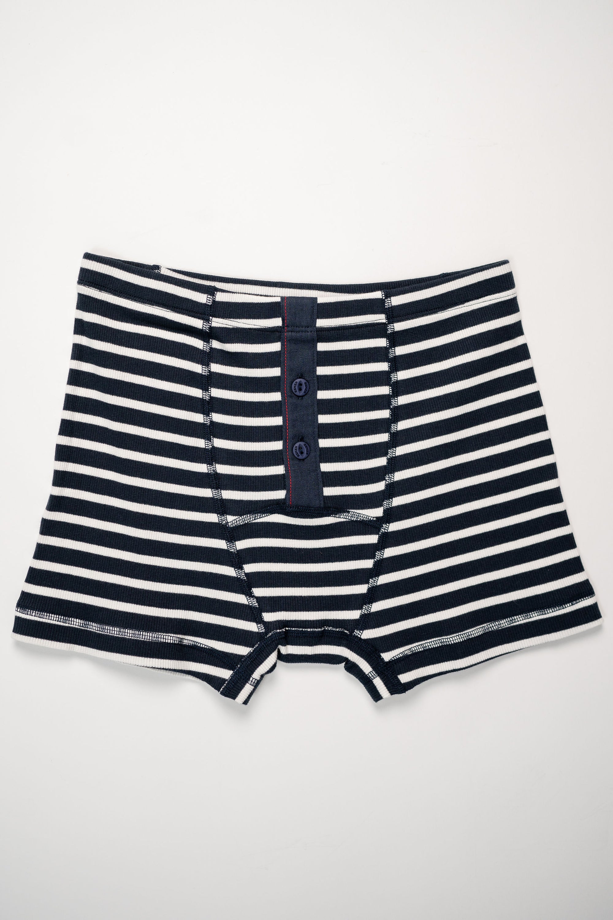 Hemen Biarritz Breton Stripe Boxer Brief - Deep Marine/Natural