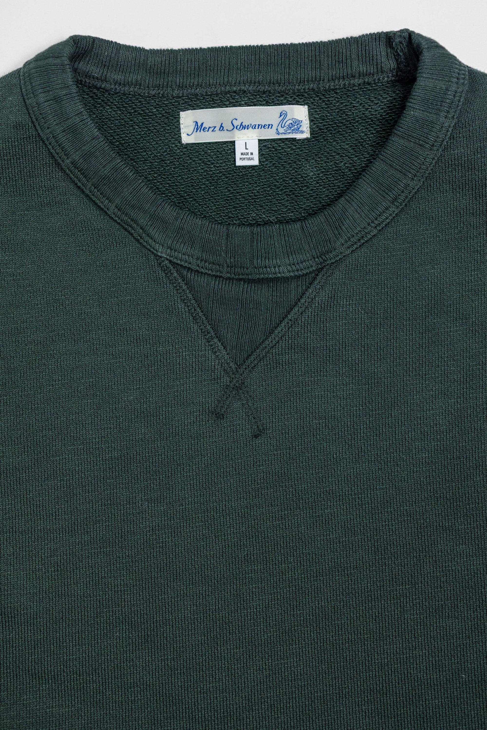 Merz b. Schwanen RFC01 Good Basics 19oz Relaxed Fit Sweatshirt - Forest