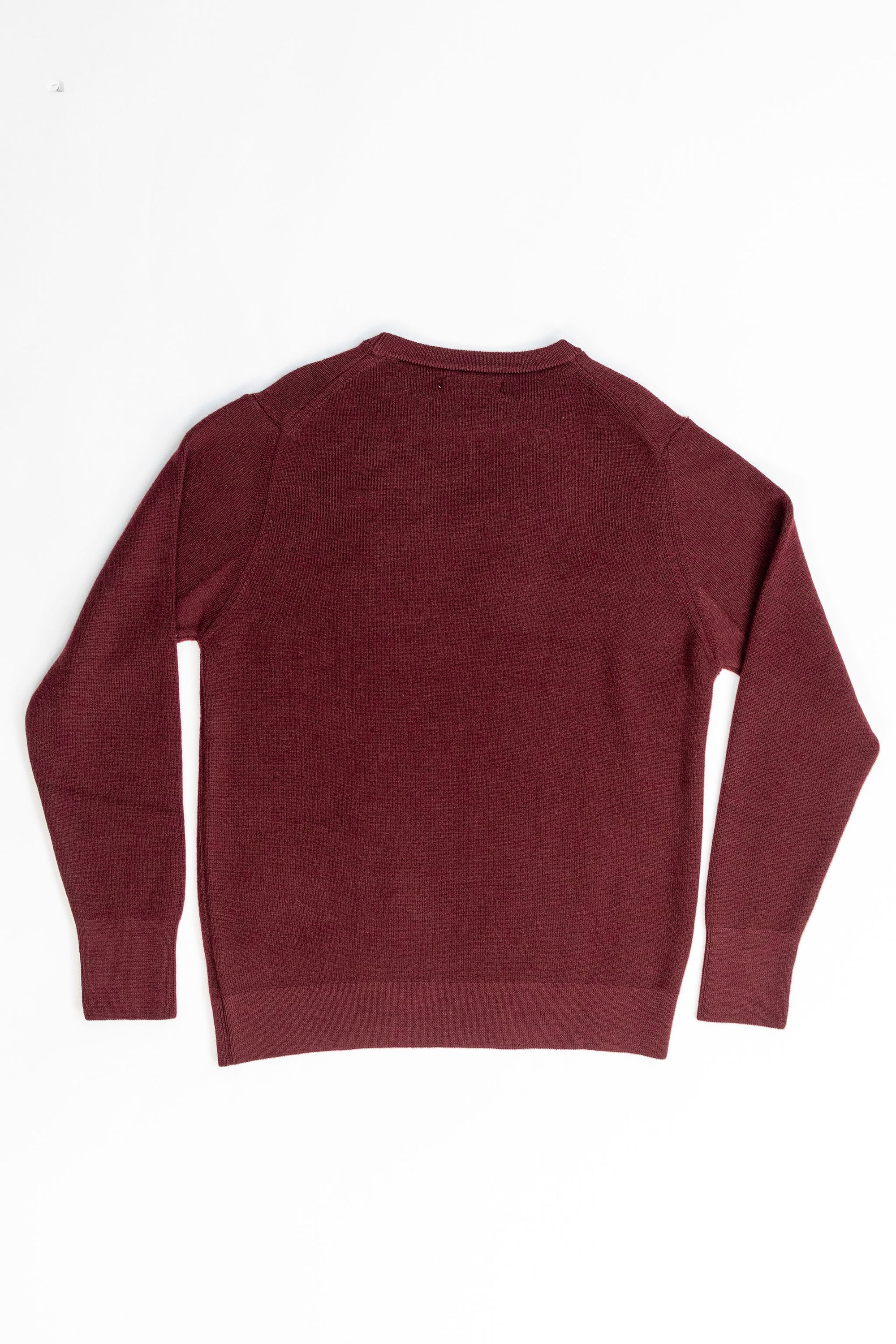 Merz b. Schwanen MWCC01 Pullover Merino Ribbed Structure - Burgundy