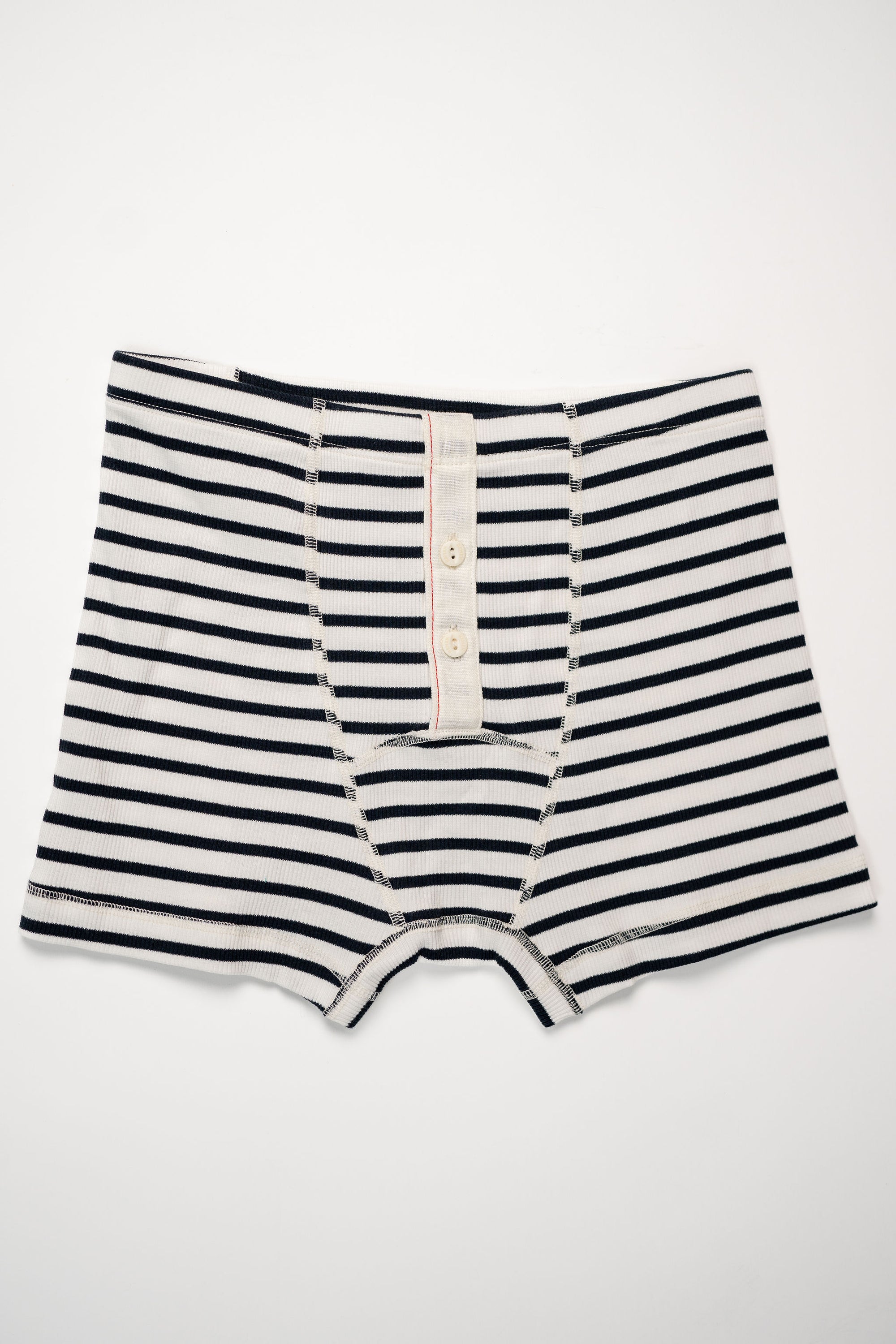 Hemen Biarritz Breton Stripe Boxer Brief - Natural/Marine