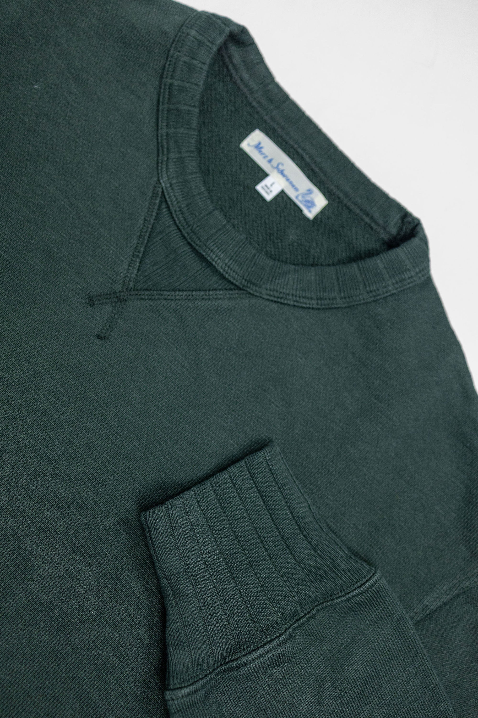 Merz b. Schwanen RFC01 Good Basics 19oz Relaxed Fit Sweatshirt - Forest