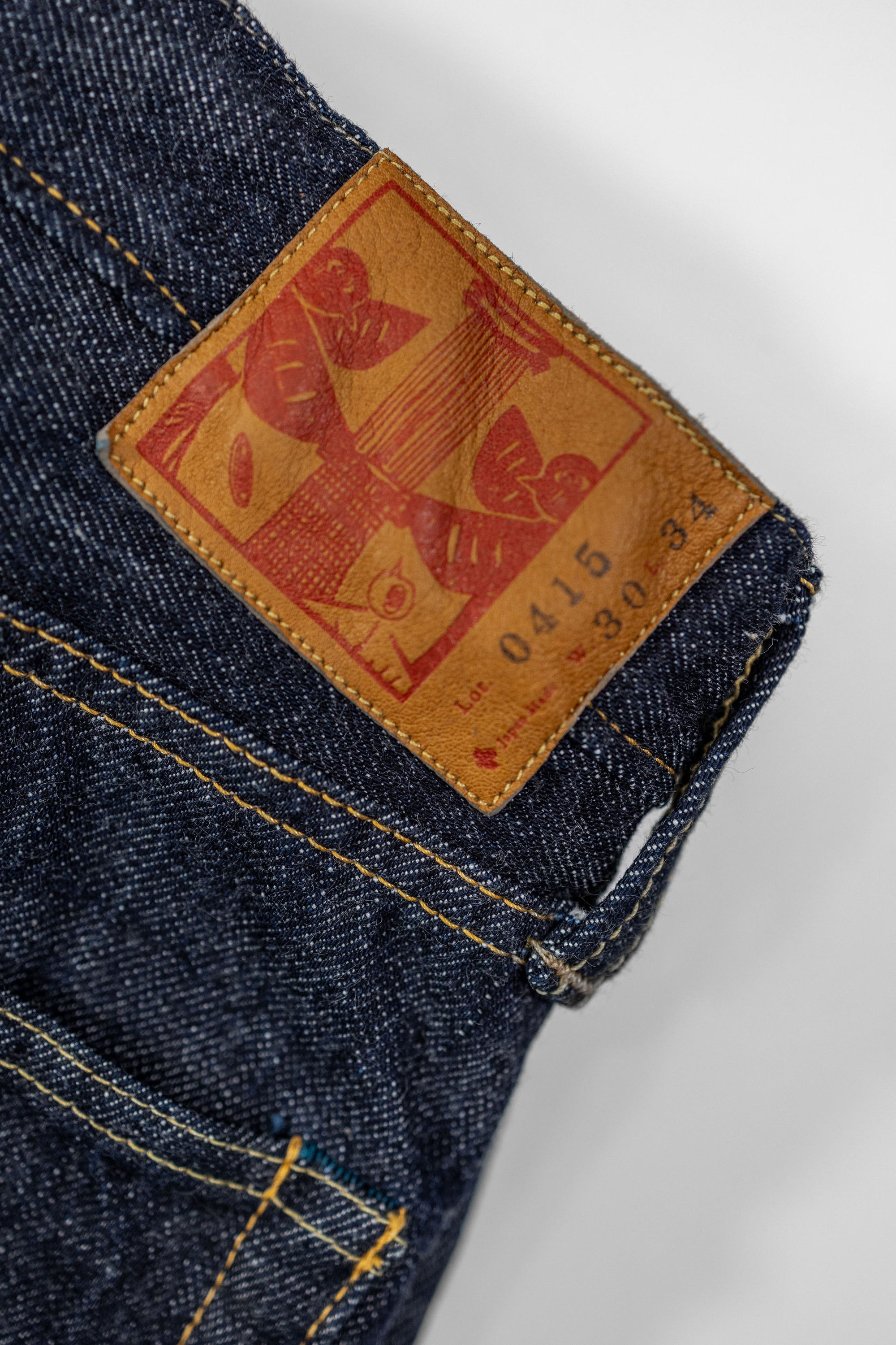 Omoto Denim 0415 13.5oz Denim Straight Fit - Indigo One-Washed