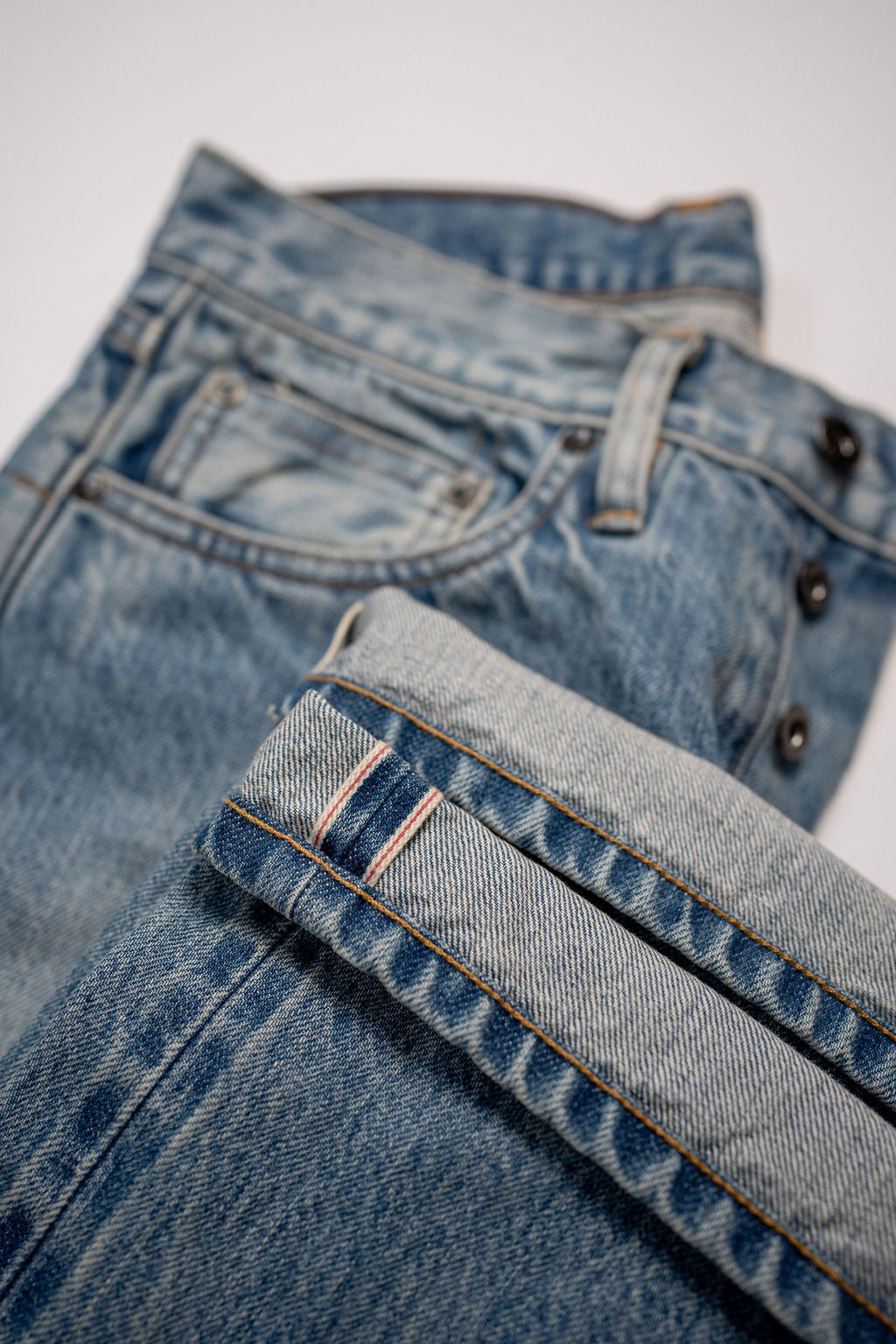 3sixteen RS⁠-⁠100xv Relaxed Straight ⁠-⁠ Indigo Selvedge Vintage Wash