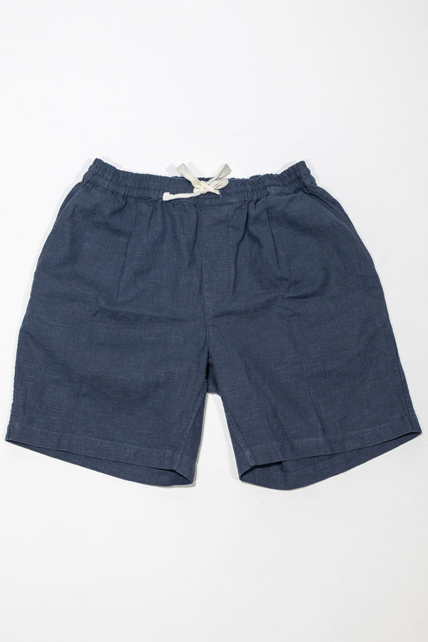 3sixteen Drawstring Shorts - Navy Linen - Franklin & Poe