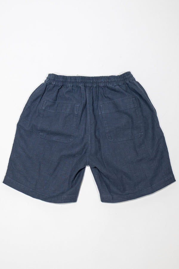 3sixteen Drawstring Shorts - Navy Linen - Franklin & Poe