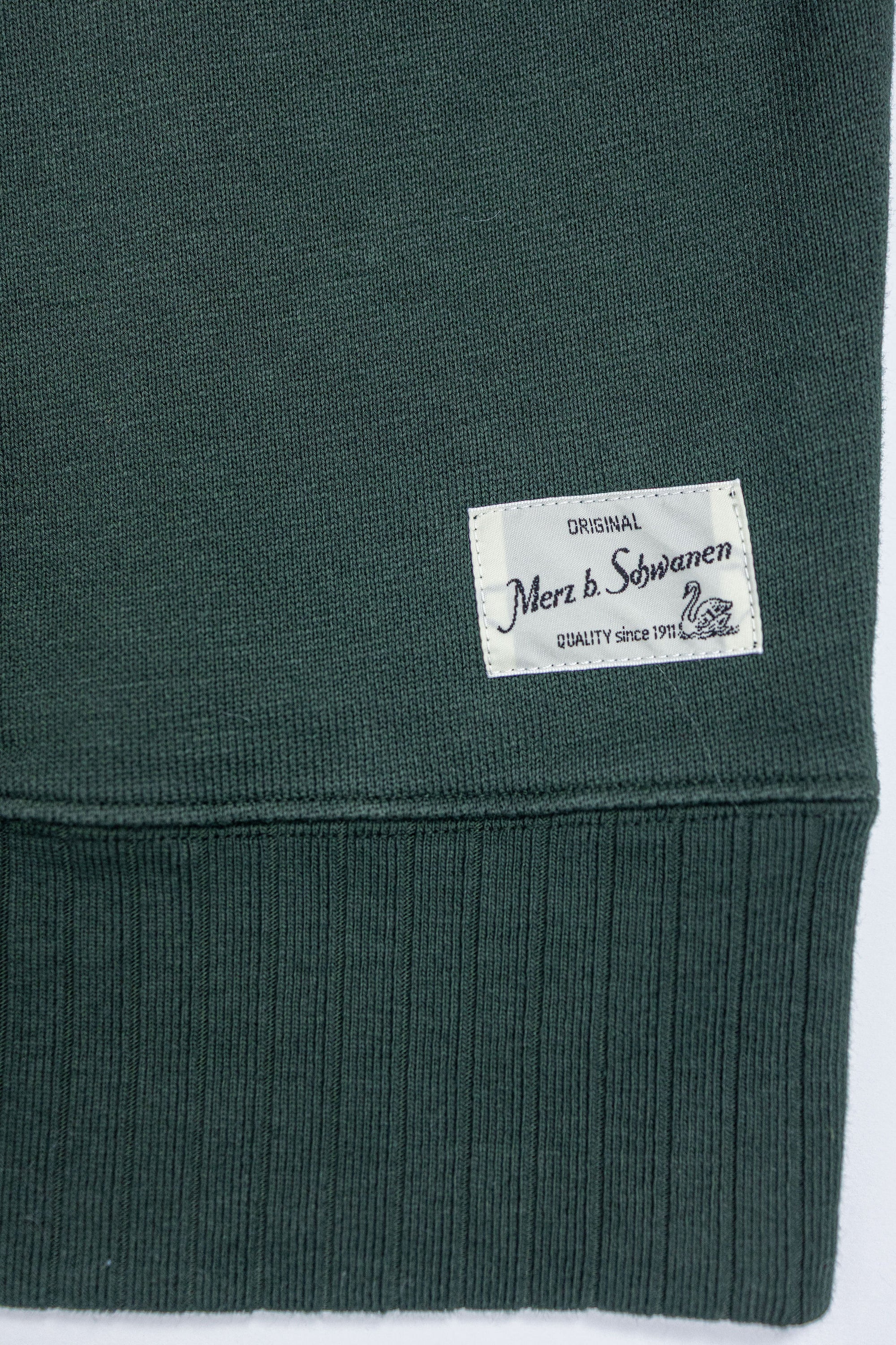 Merz b. Schwanen RFC01 Good Basics 19oz Relaxed Fit Sweatshirt - Forest