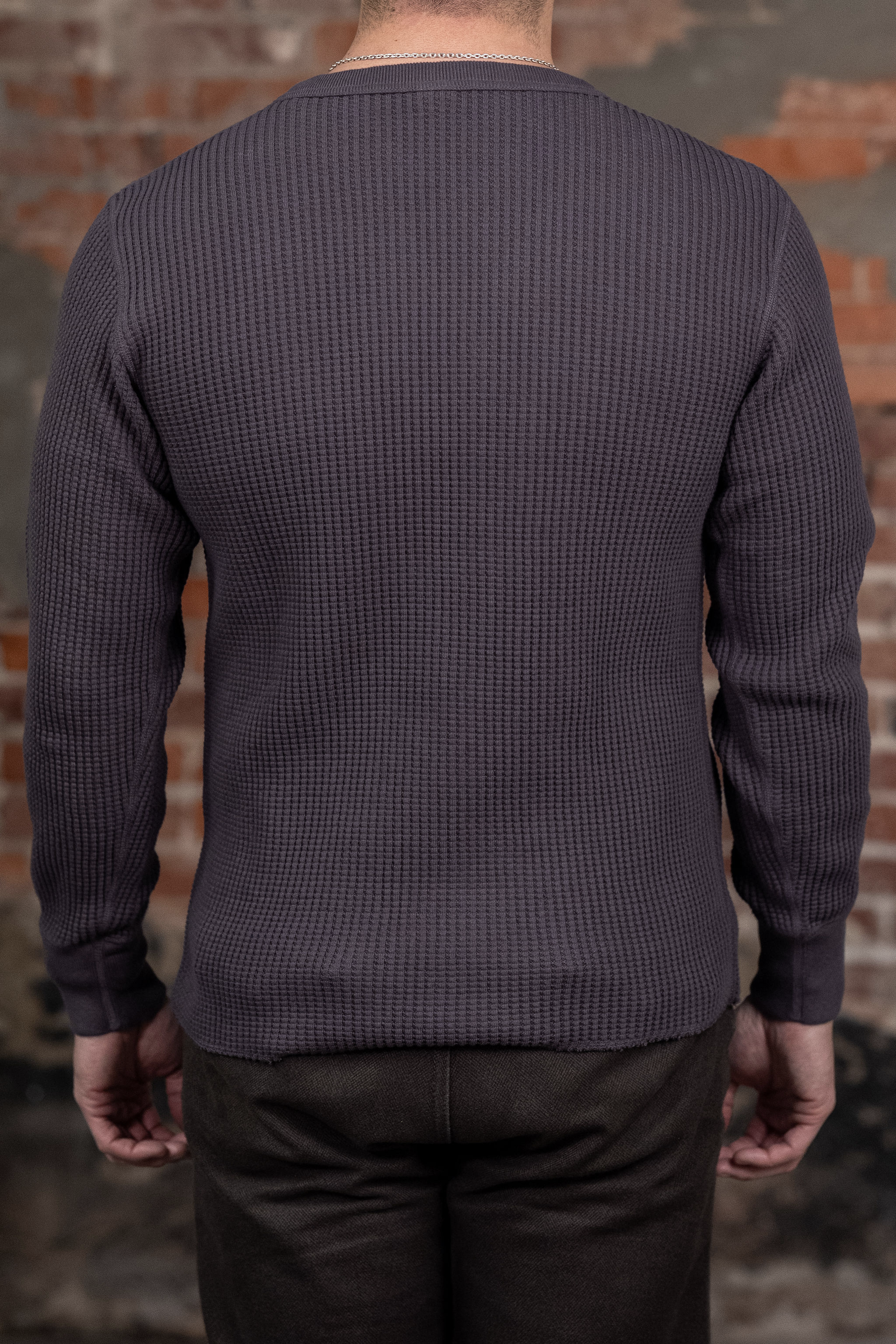 UES Big Waffle T-Shirt - Purple/Navy