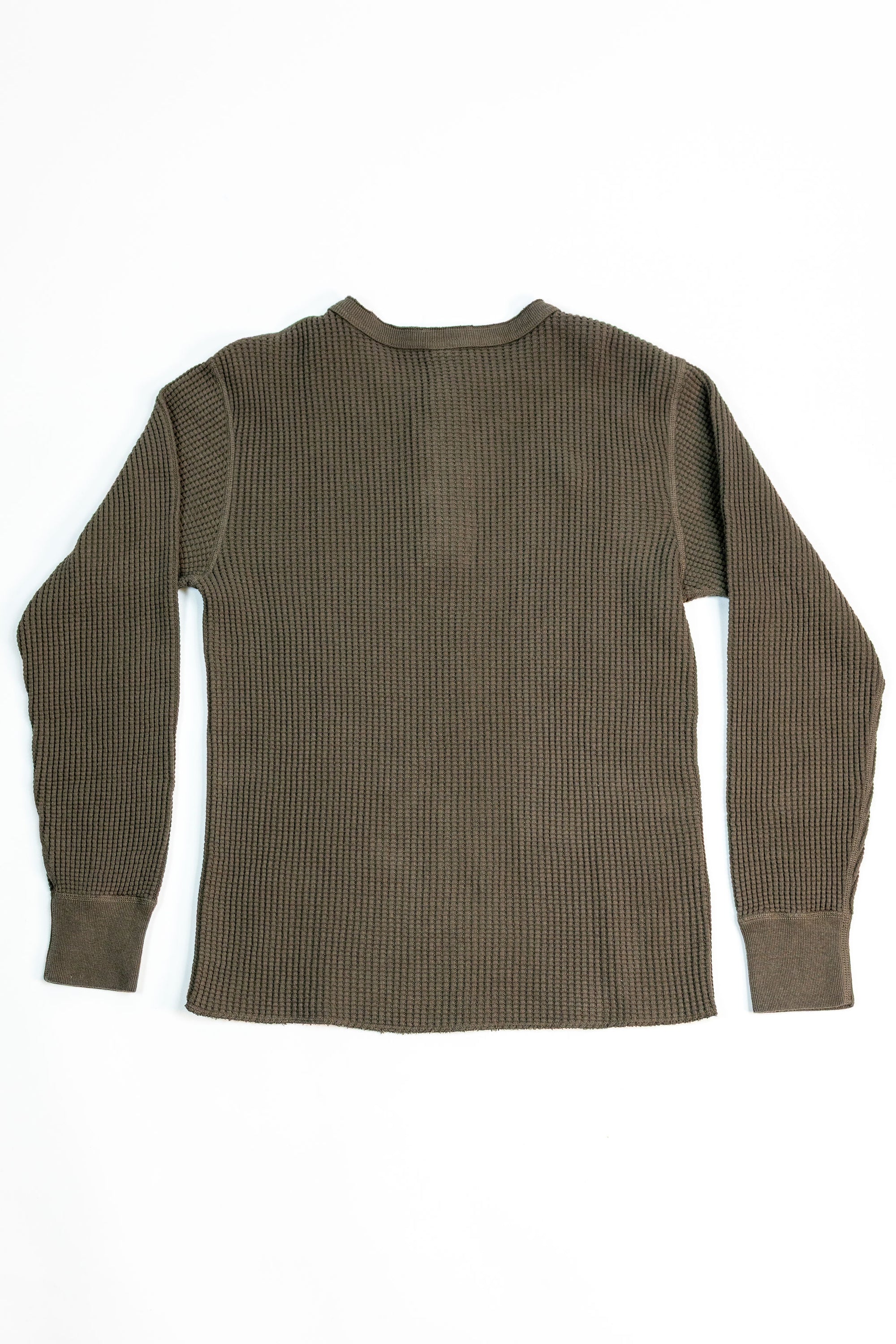 UES Big Waffle Henley - Brown