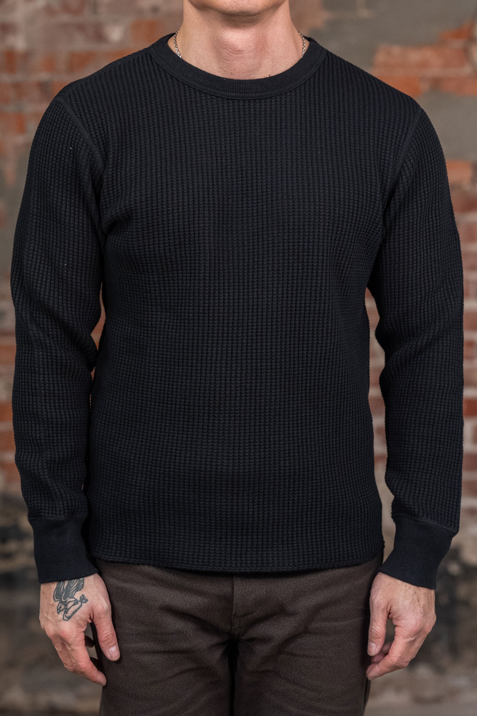 UES Big Waffle T-Shirt - Black