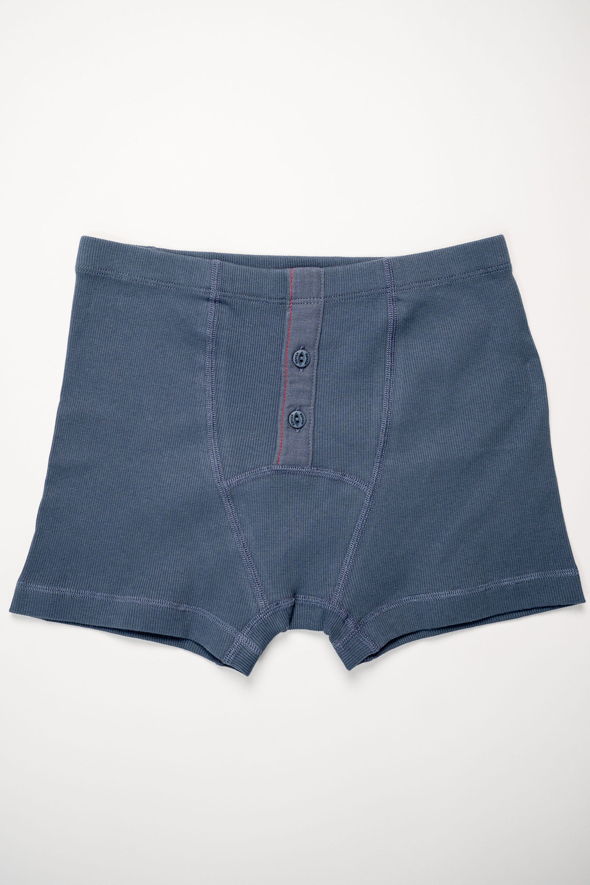 Hemen Biarritz Ribbed Boxer Brief - Steel Blue