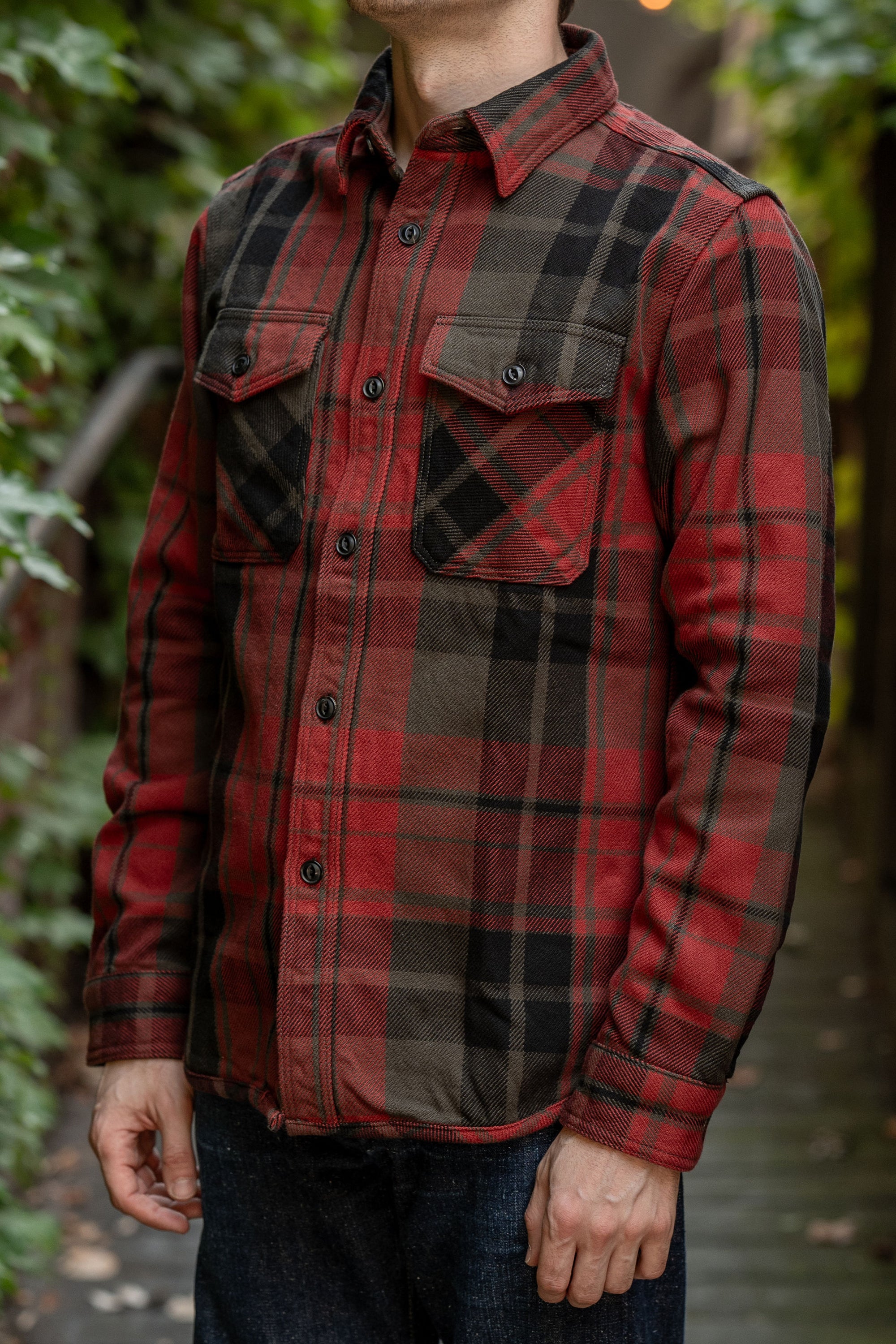 UES 502552 Extra Heavy Flannel Shirts - Red
