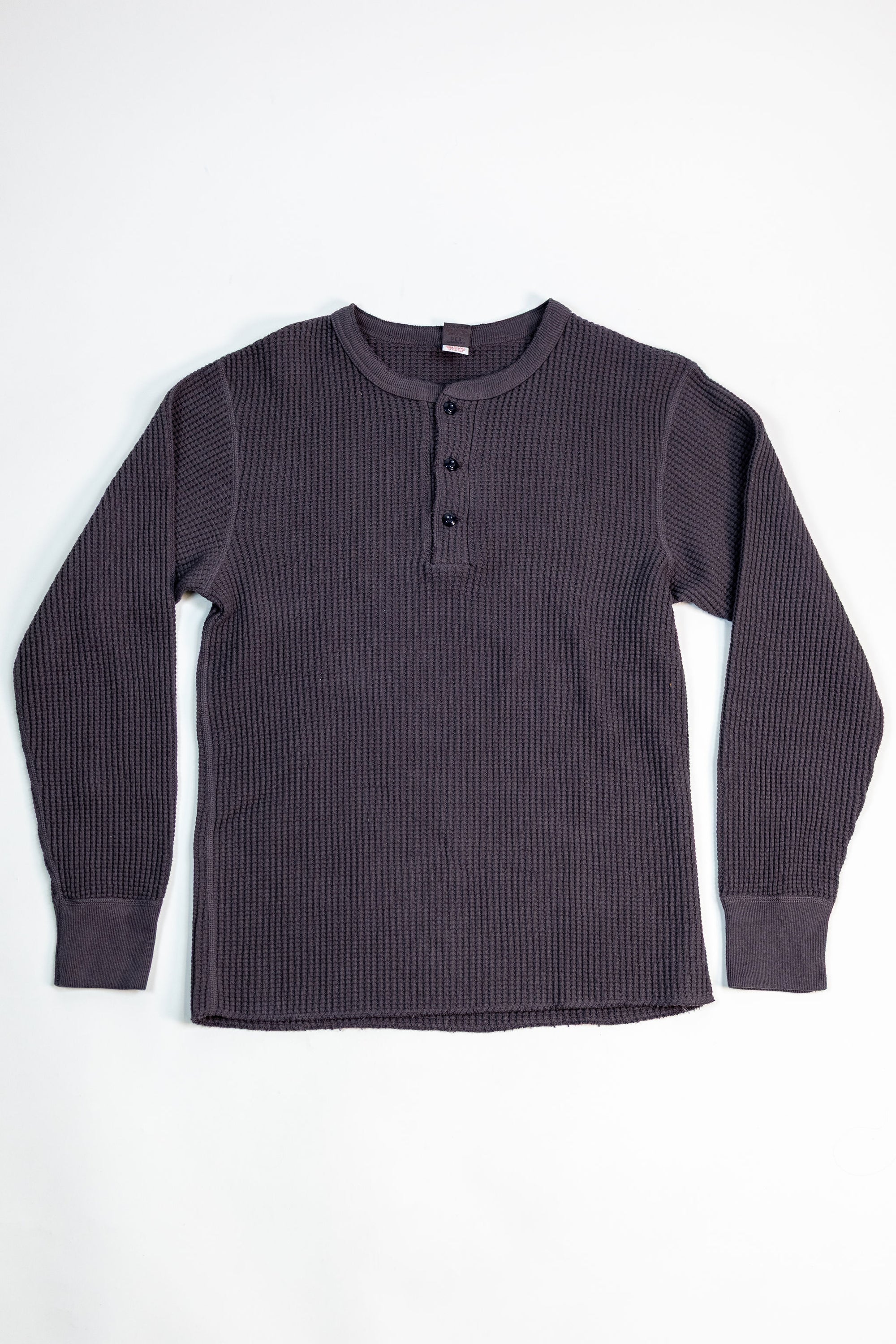 UES Big Waffle Henley - Purple/Navy